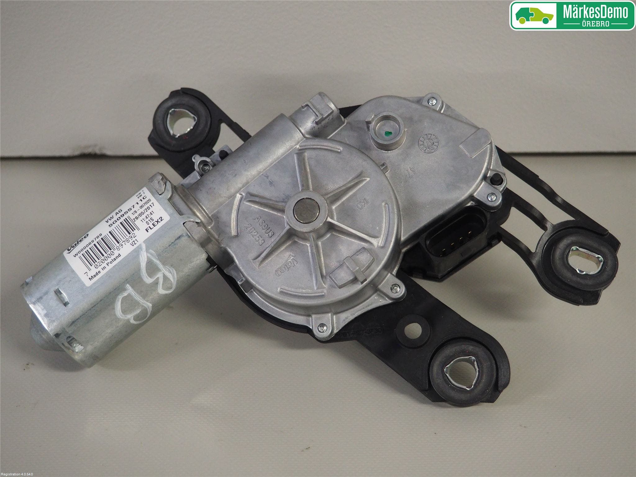 Volkswagen VW GOLF / E-GOLF VII 13-20 Torkarmotor Baklucka