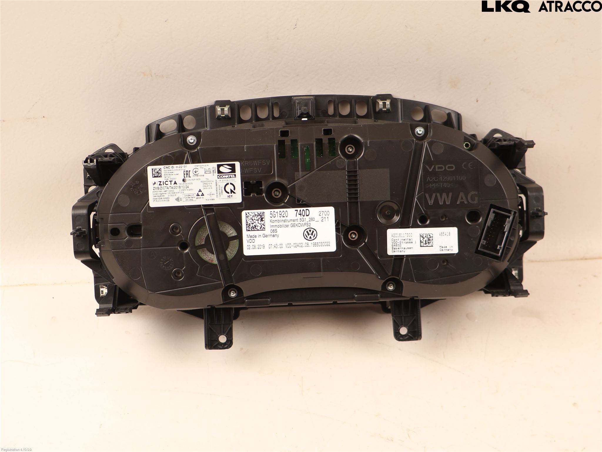 Volkswagen VW GOLF / E-GOLF VII 13-20 Instrument Komb