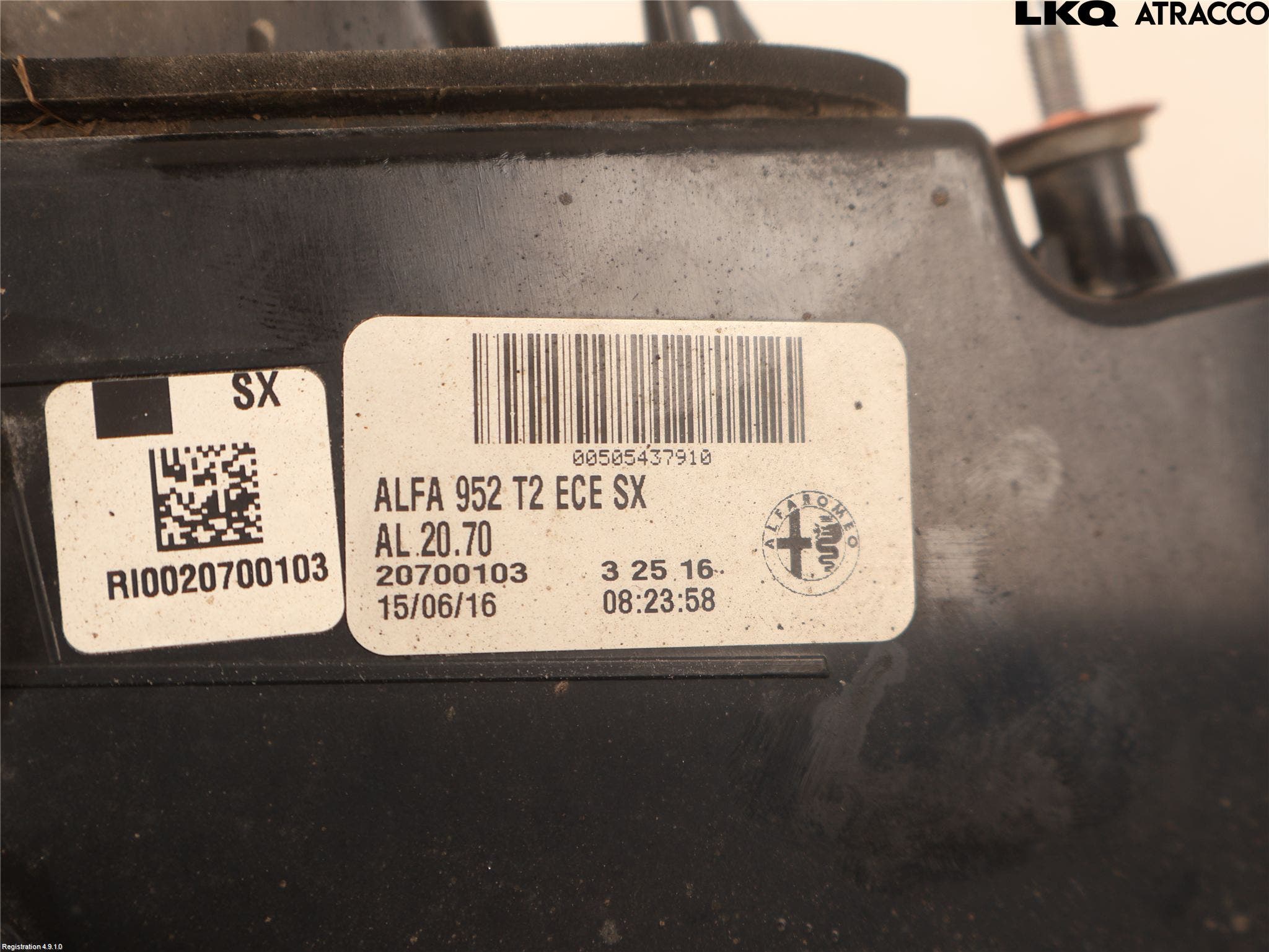 Alfa GIULIA Bakljus Lucka Vä