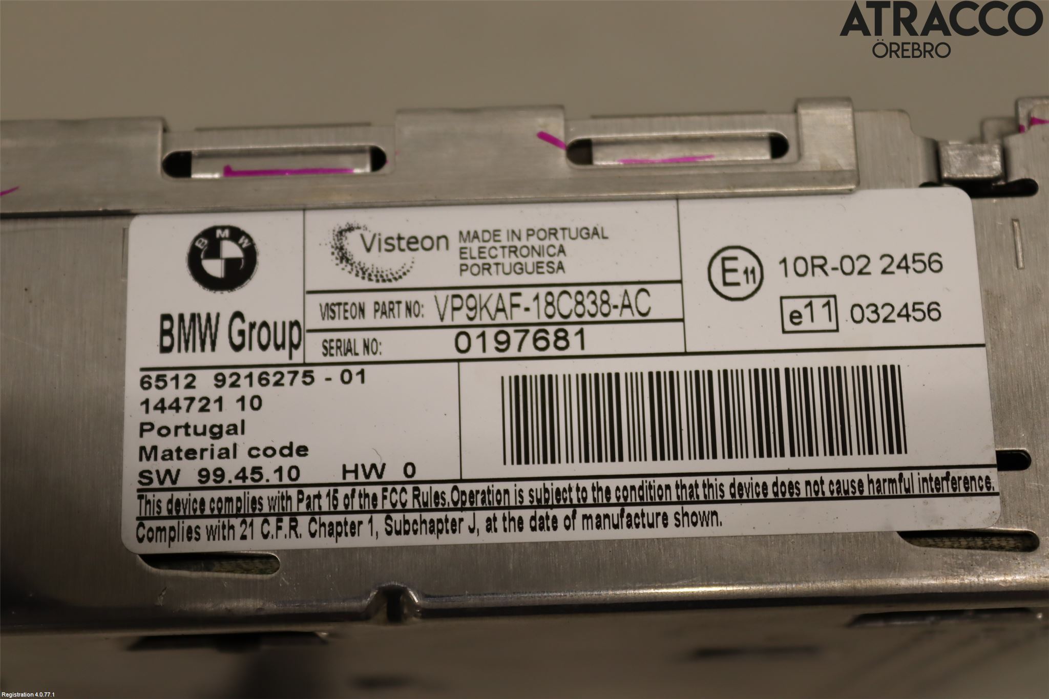 BMW 1 E87/81 5D/3D 03-11 Cd Radio - Multimediapanel