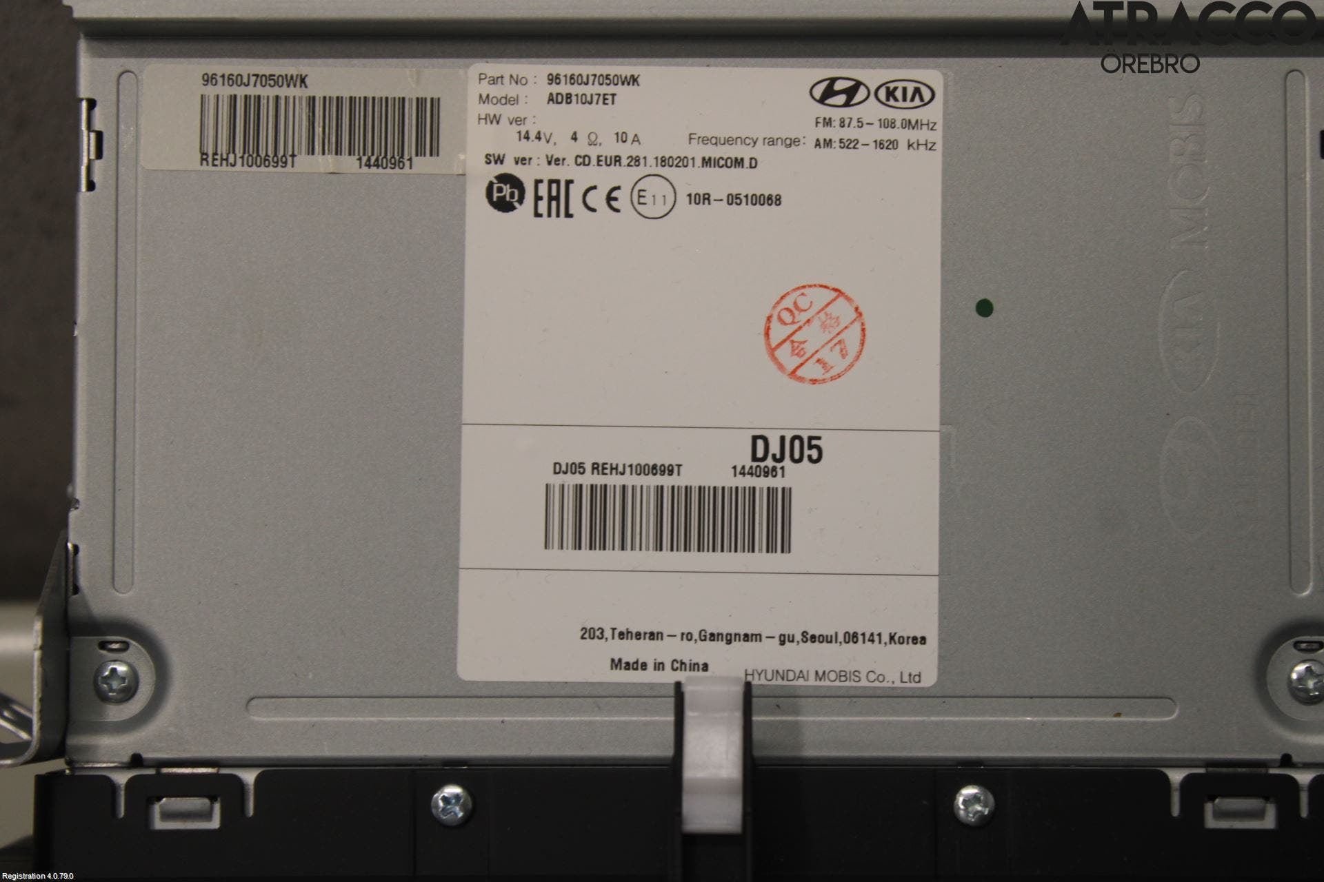 Kia CEED/CEED SW 19- Cd Radio - Multimediapanel