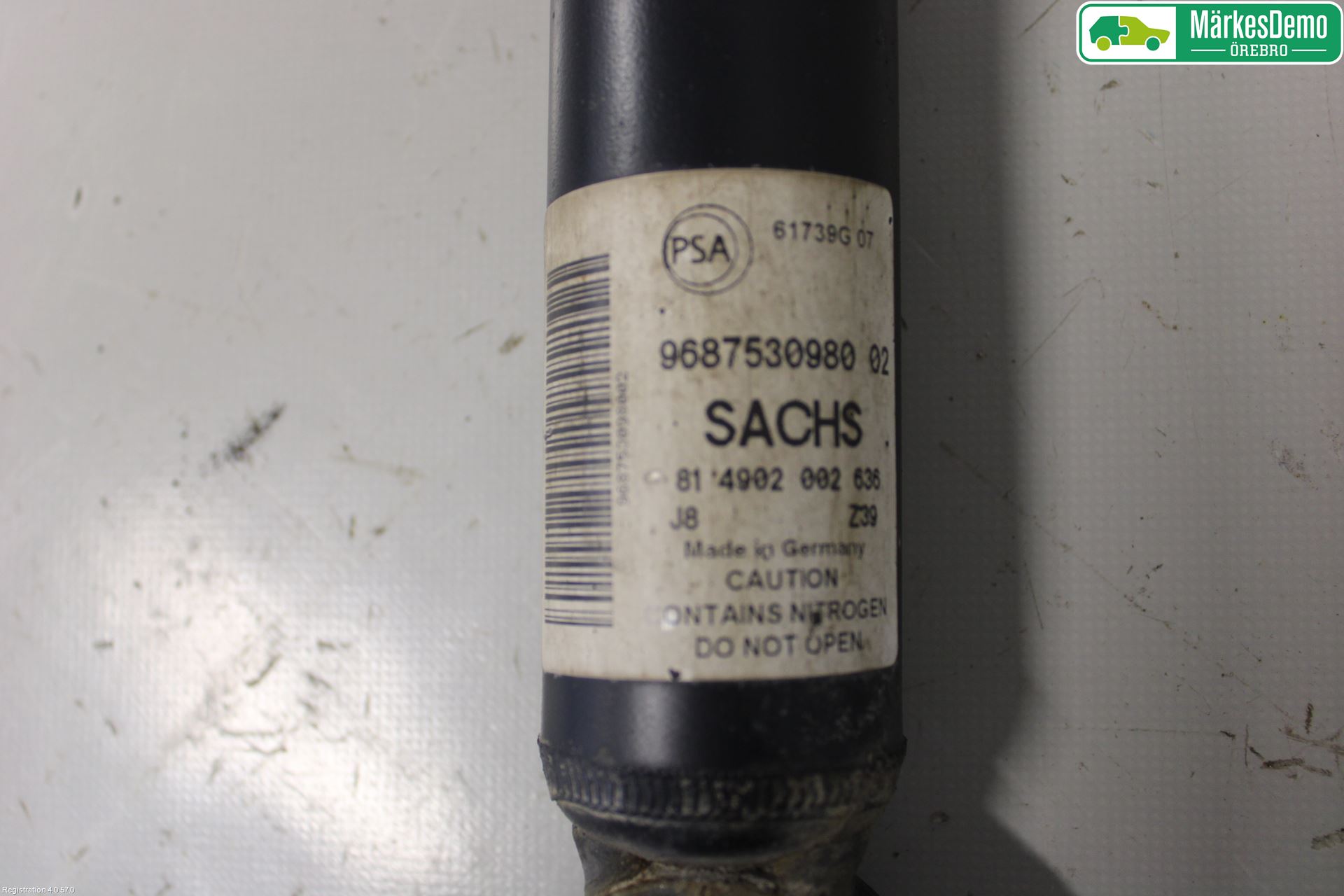 Citroen BERLINGO 08-18 Stötdämpare Bak