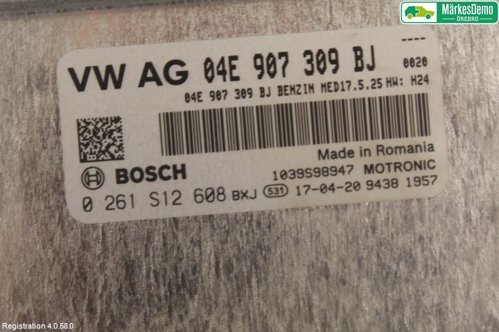 Audi A3/S3 8V 13-20 Styrenhet Insprut Bensin