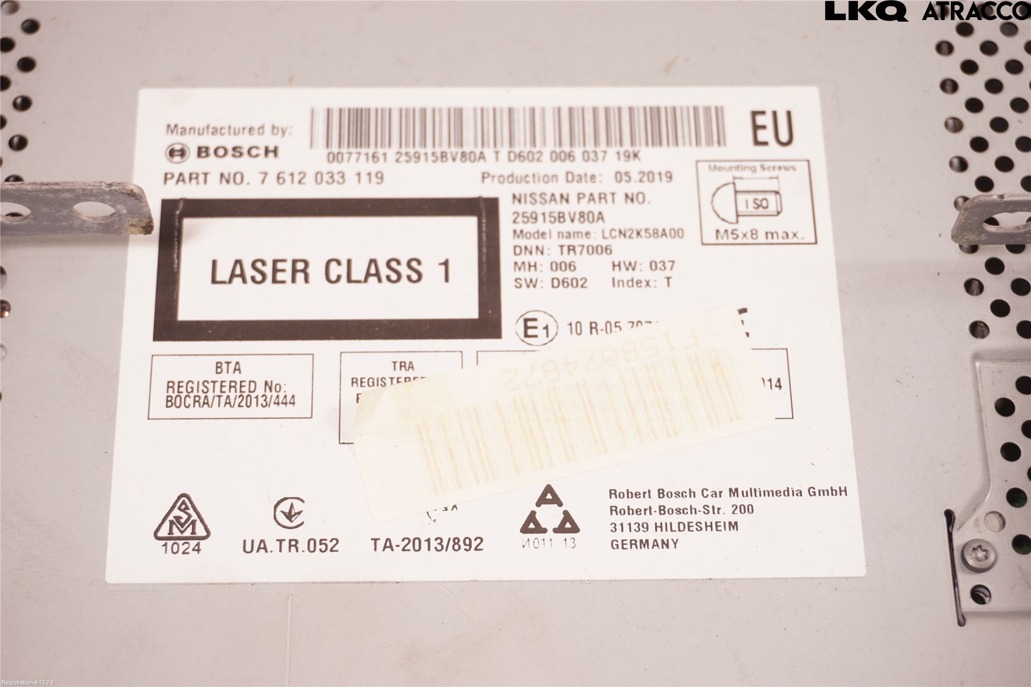 Nissan JUKE 14-19 Cd Radio - Multimediapanel