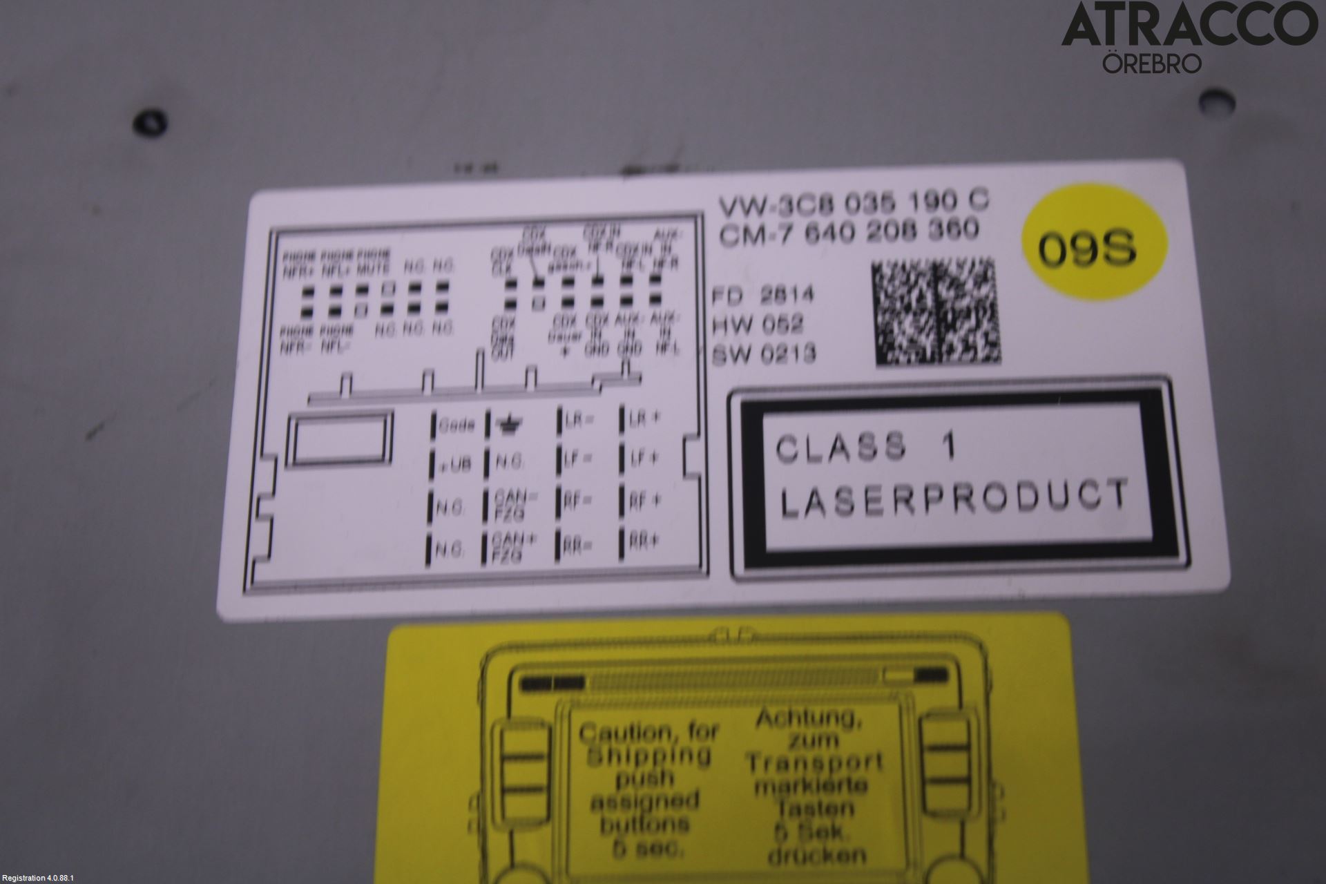 Volkswagen VW PASSAT 11-14 Cd Radio - Multimediapanel