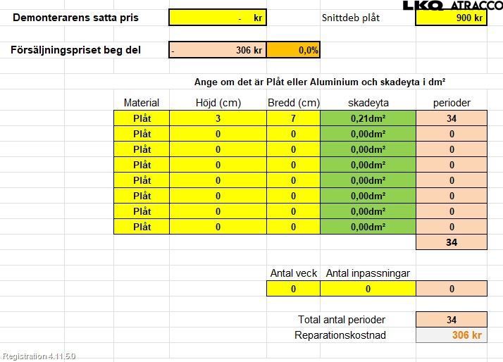 Kia NIRO (DE) 17-22 Skärm Fram Höger