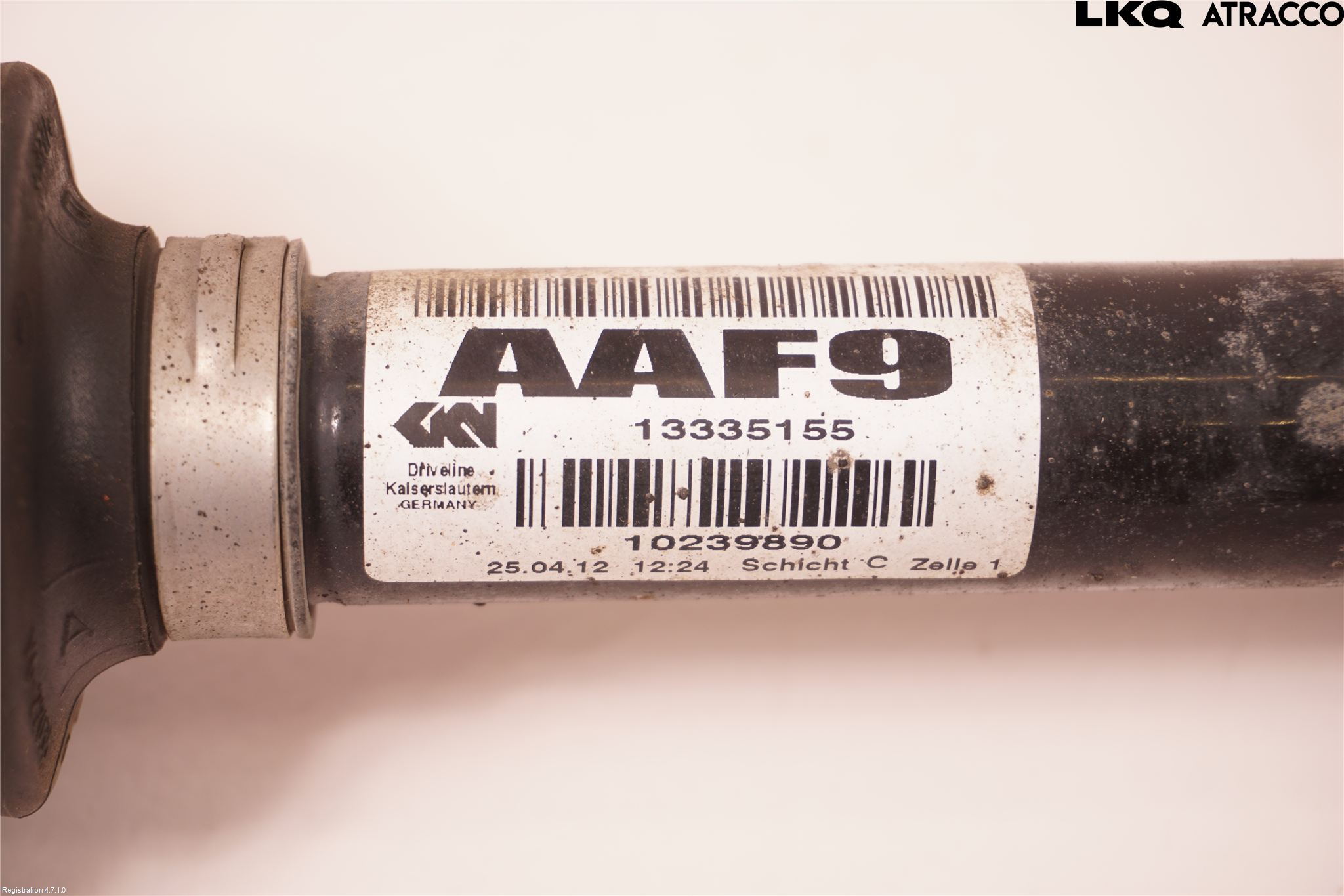 Opel ASTRA J 10-15 Drivaxel Fram Vänster