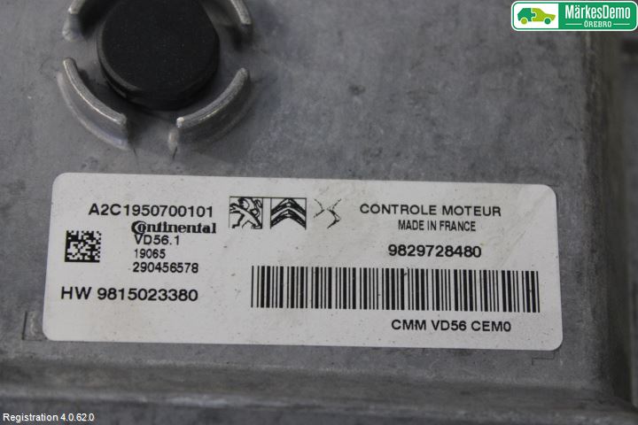 Peugeot 308 14-21 Styrenhet Insprut Bensin