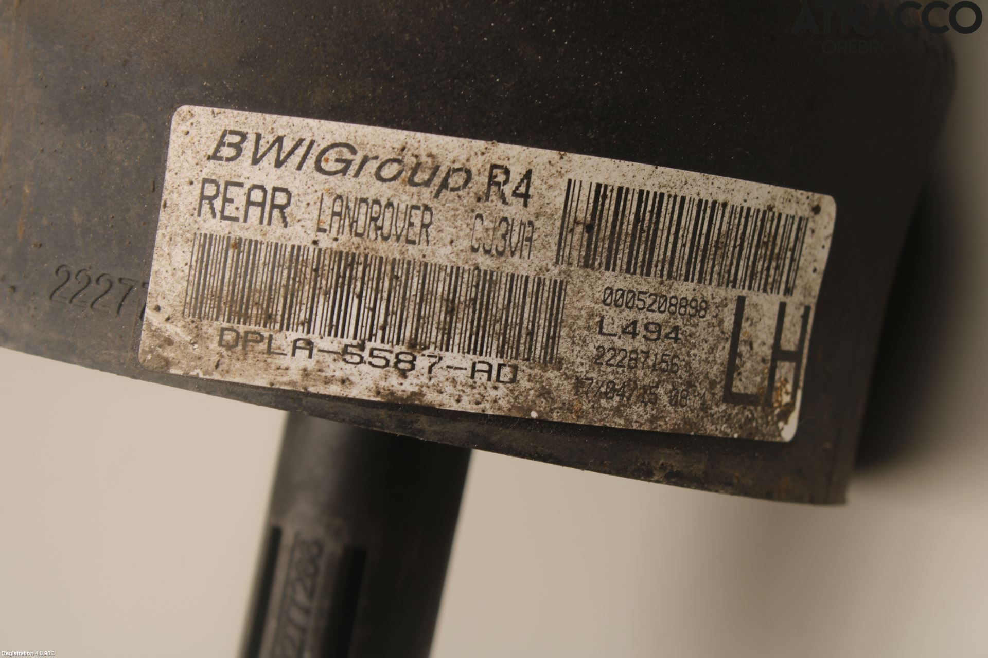 Landrover RANGE ROVER SPORT (L494) 14-22 Nivå-Luftfjädring Bälg