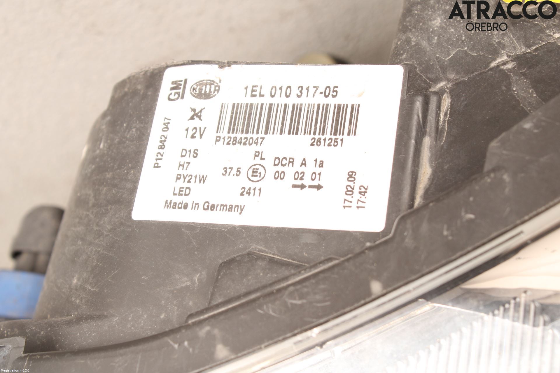 Saab 9-3 VER2/VER3 08-15 Strålkastare Vänster