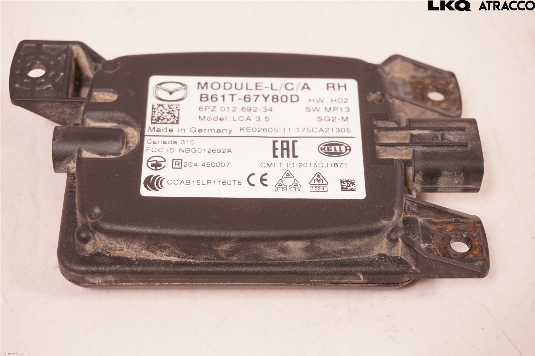 Mazda 3 III 14-19 Sensor Aktivt Kollisionsskydd