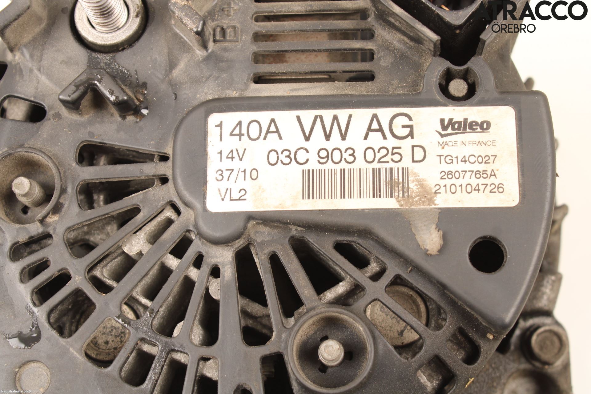Volkswagen VW GOLF VI 09-13 Generator