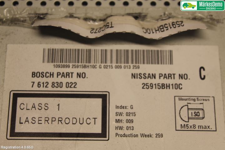 Nissan QASHQAI   07-10 Cd Radio - Multimediapanel