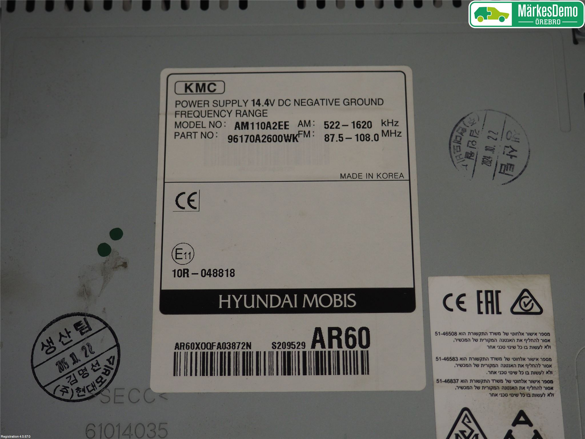 Kia CEED 12-18 Cd Radio - Multimediapanel