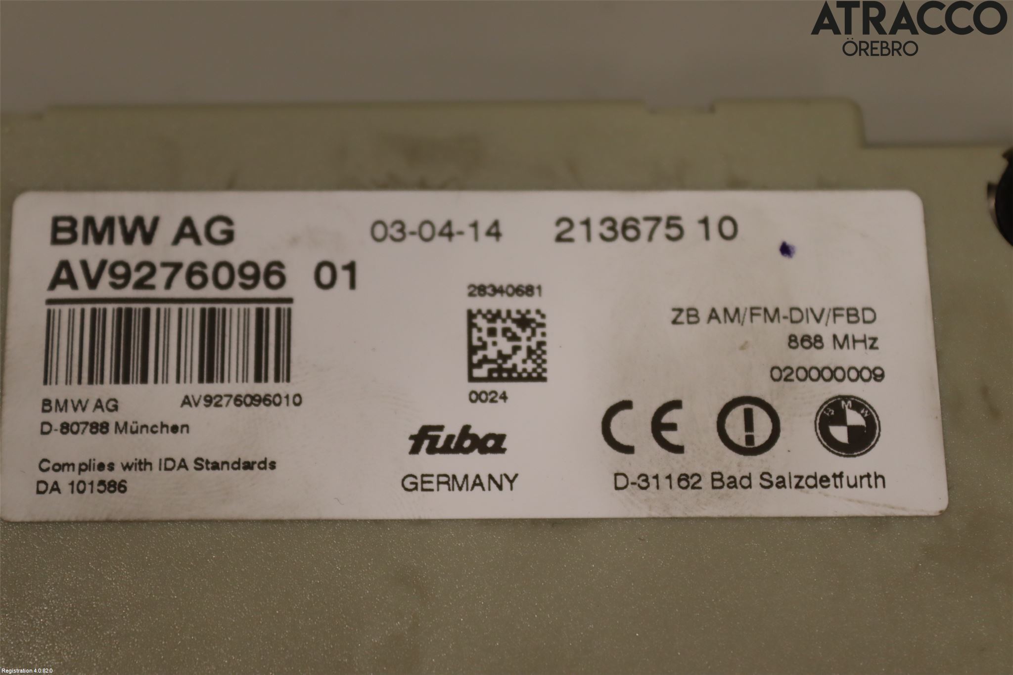 BMW 5 F10/F11/F18 09-17 Antennförstärkare