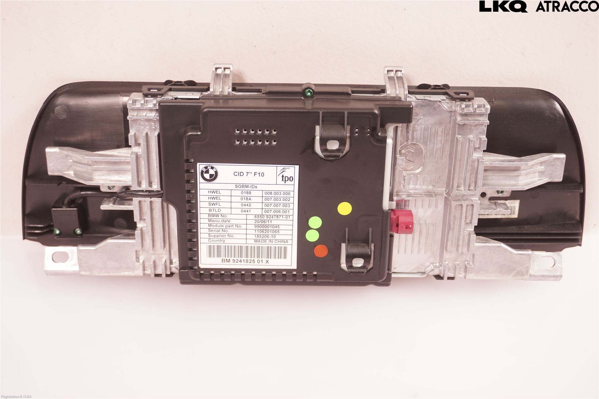 BMW 5 F10/F11/F18 09-17 Bildskärm