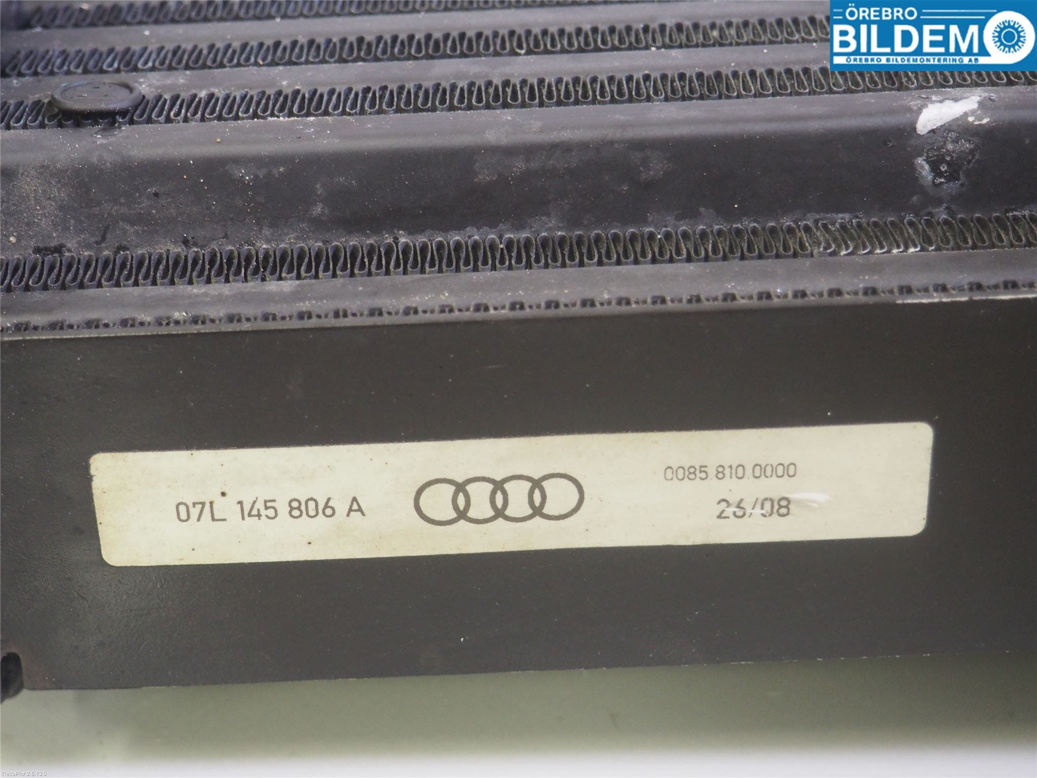 Audi A6/S6     05-11 Laddluft-Intercooler Kyl