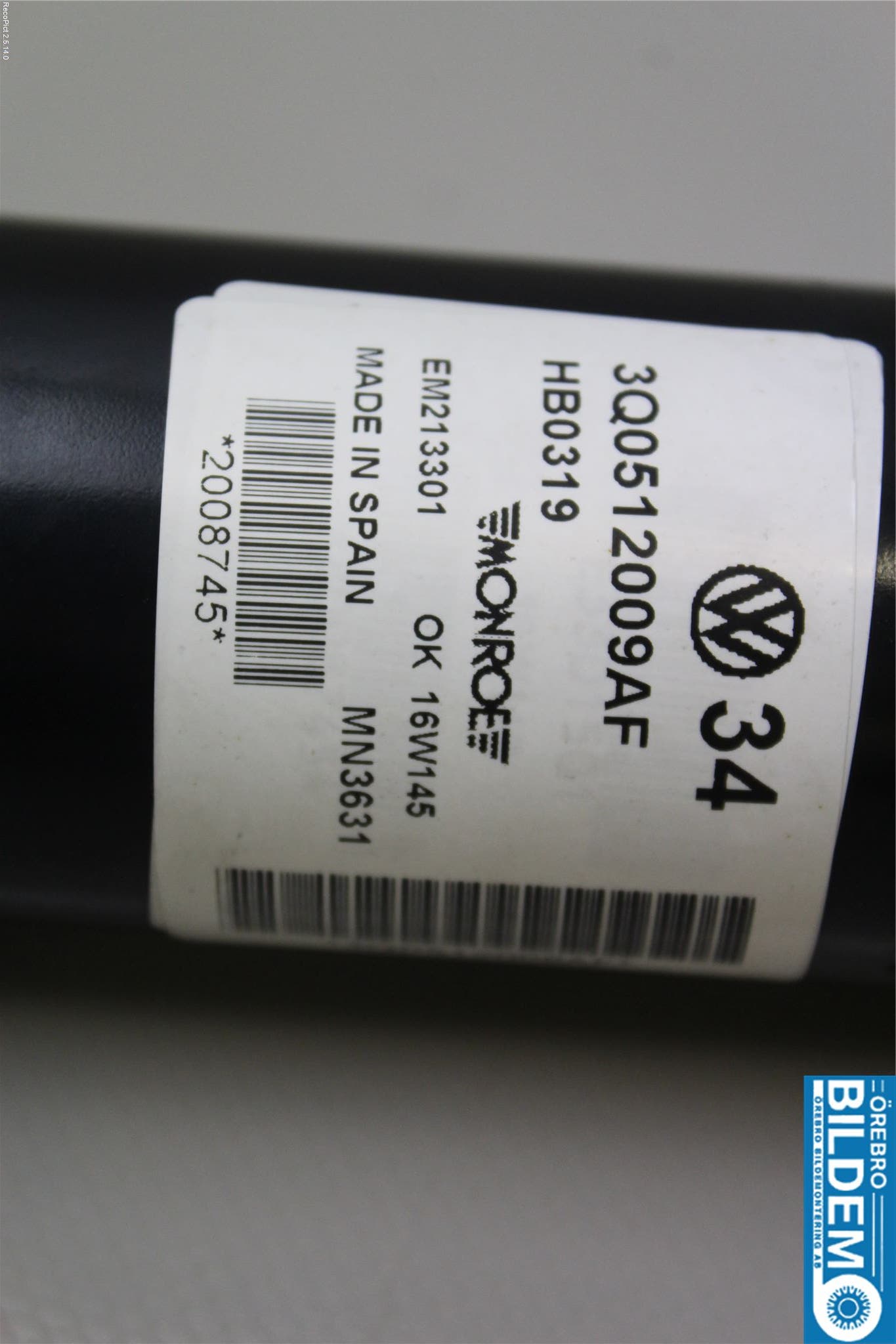 Skoda SUPERB 16-24 Stötdämpare Bak