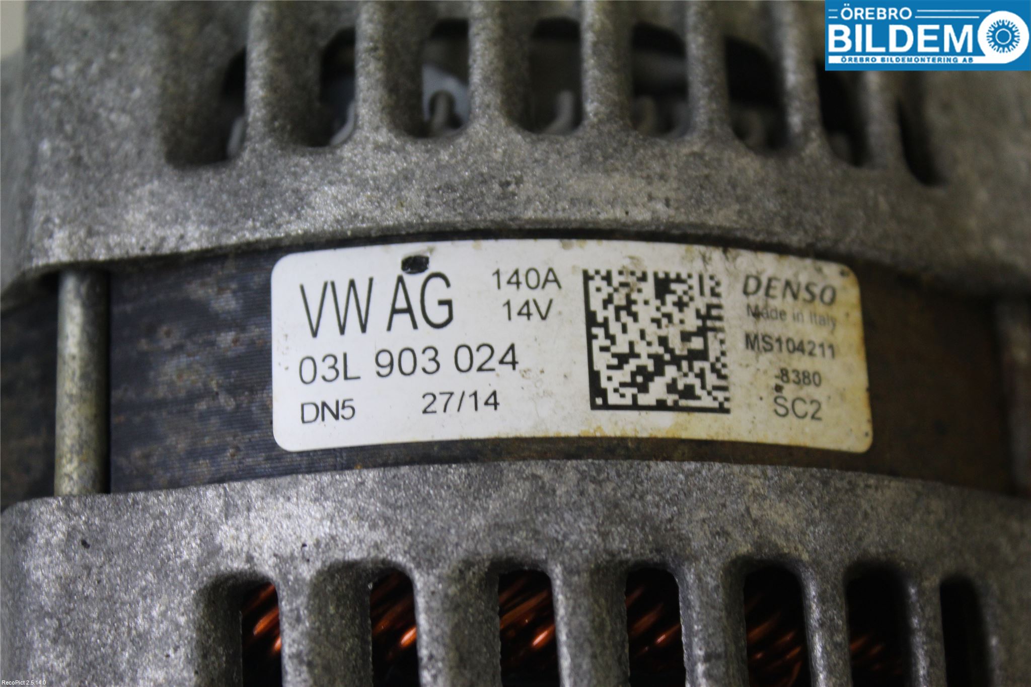 Volkswagen VW TIGUAN 07-16 Generator