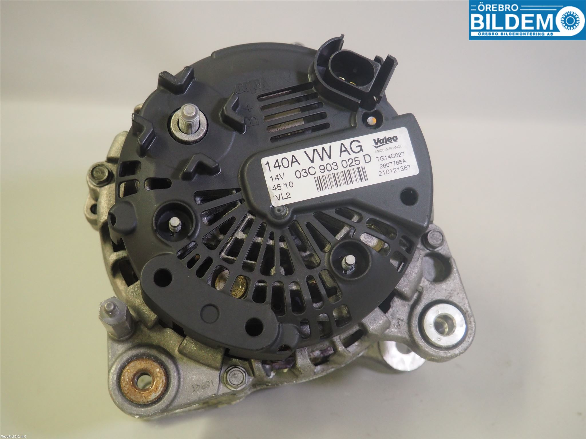 Volkswagen VW GOLF PLUS/CROSS GOLF 04-14 Generator