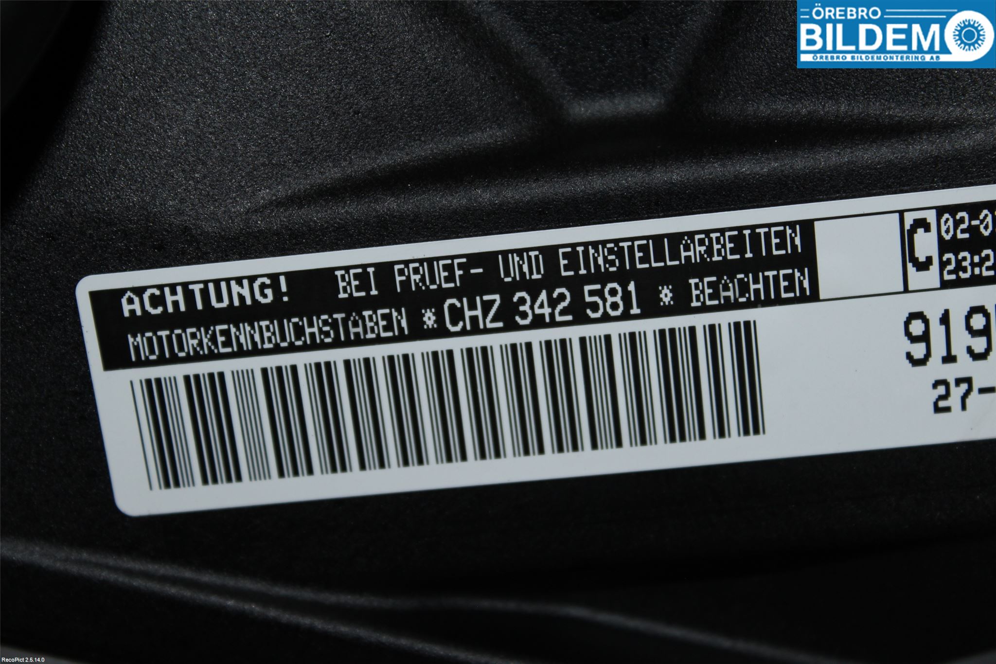 Volkswagen VW GOLF / E-GOLF VII 13-20 Motor Bensin