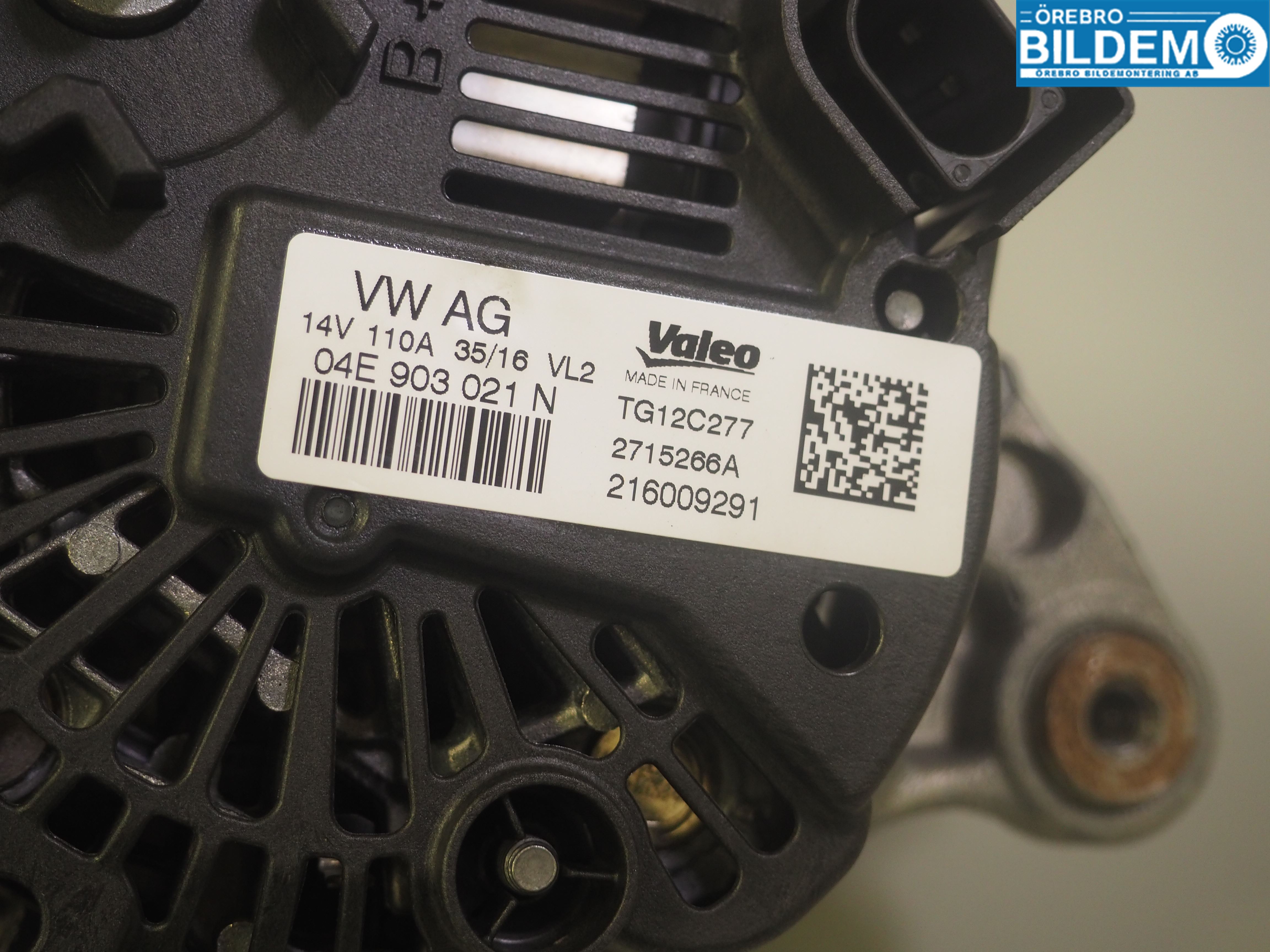 Volkswagen VW POLO 10-17 Generator