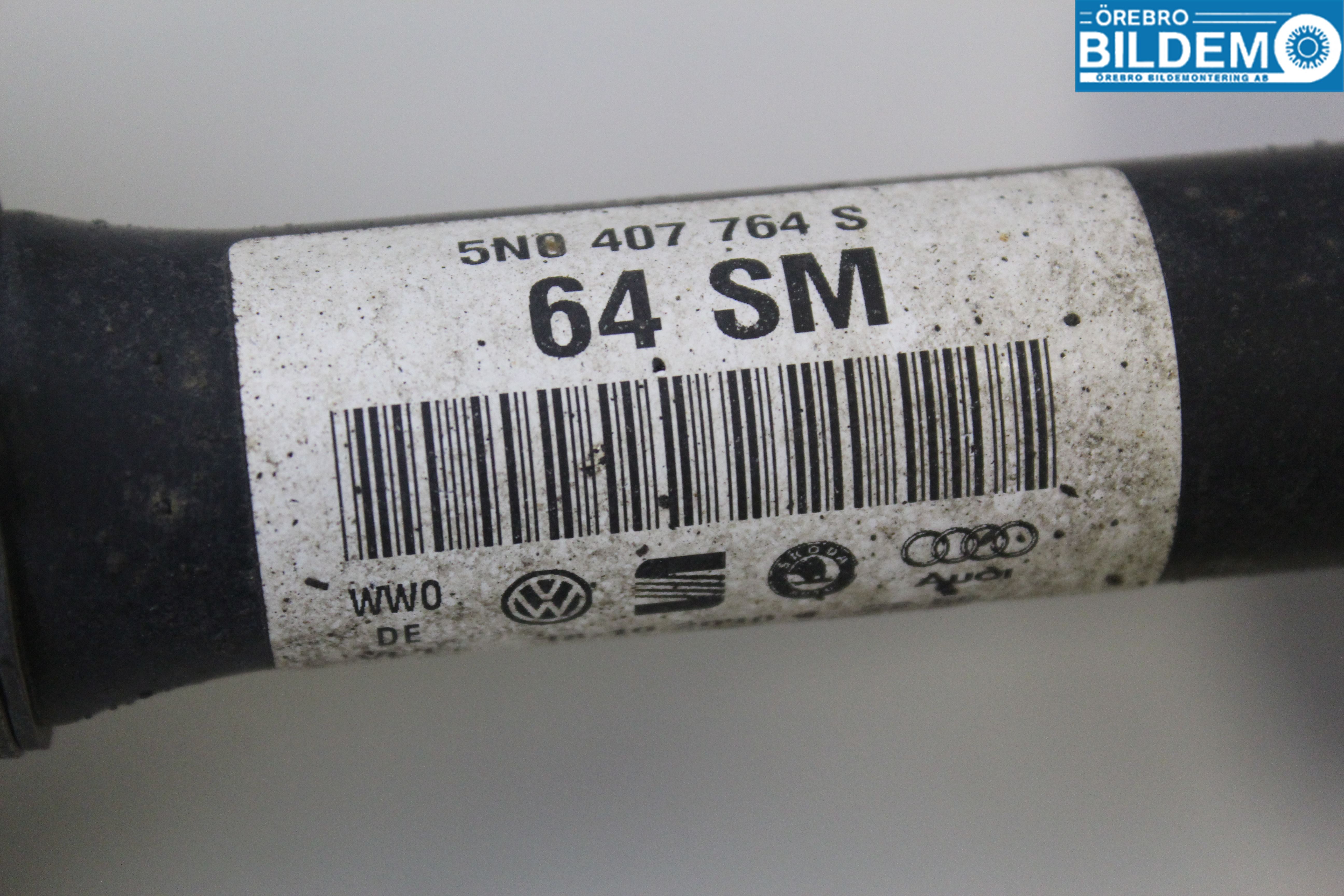 Volkswagen VW TIGUAN 07-16 Drivaxel Fram Höger