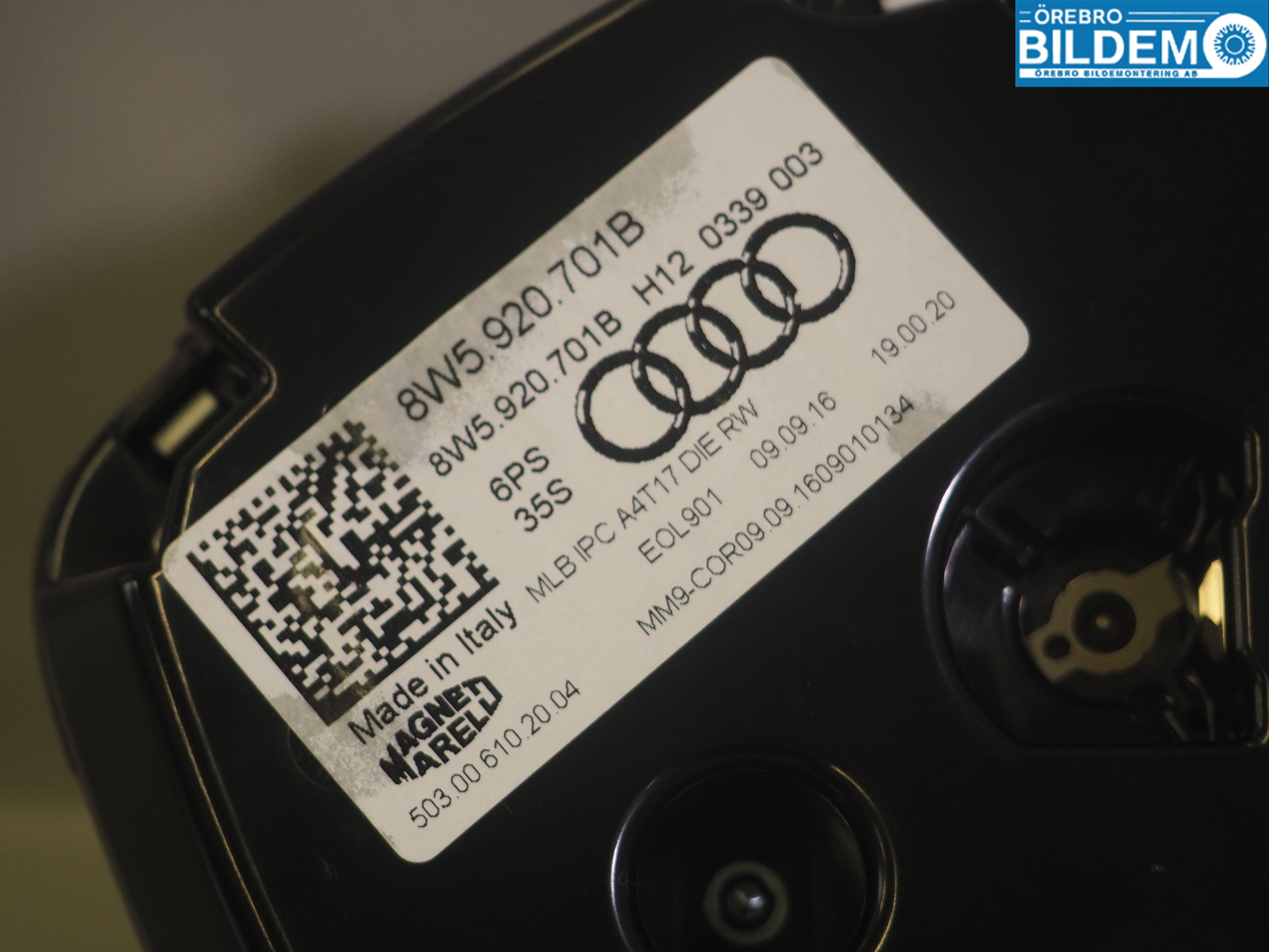 Audi A4/S4 B9 16-19 Instrument Komb