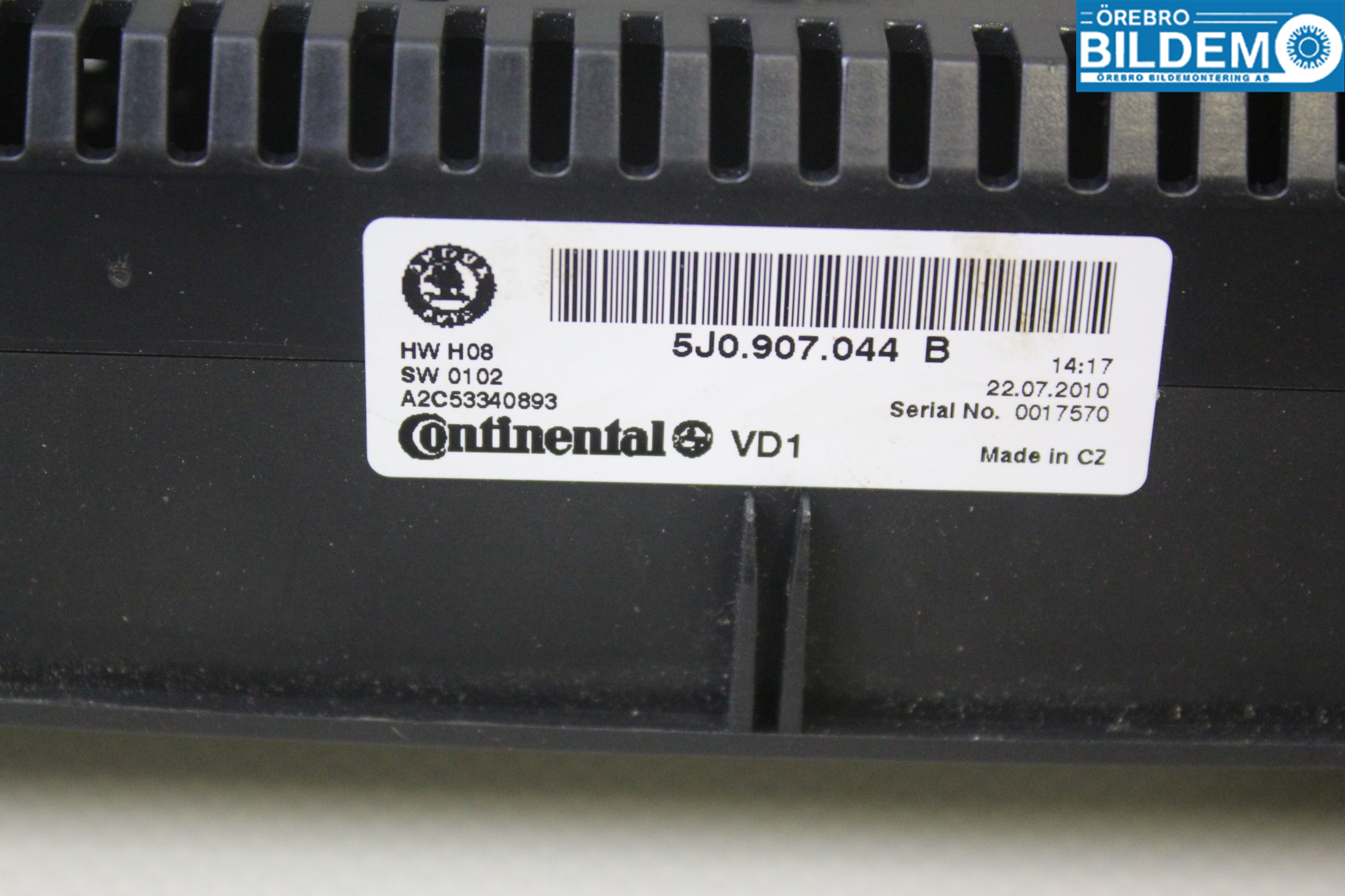 Skoda FABIA 07-14 Ac Styrenhet Ac Manöveren