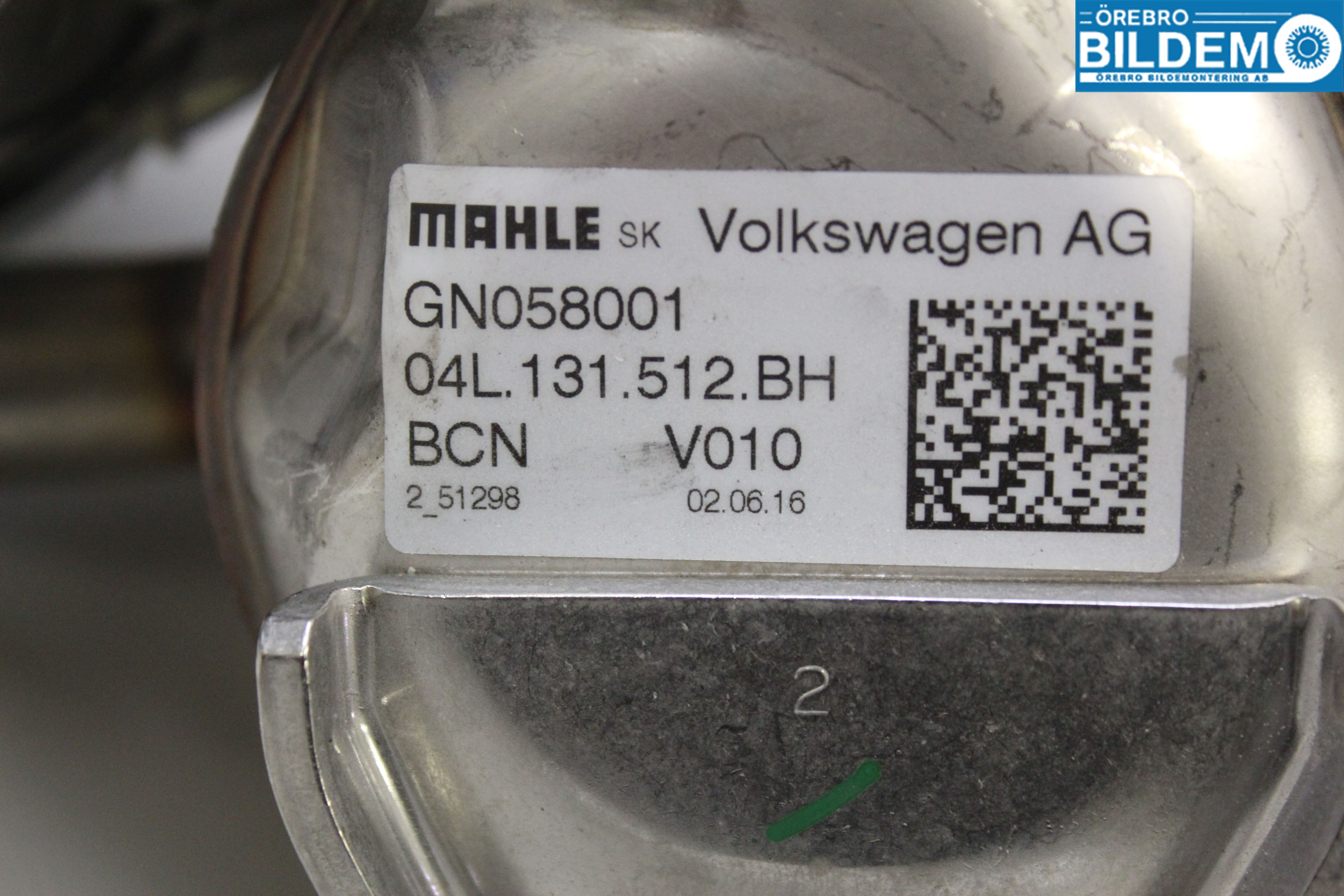 Volkswagen VW TIGUAN 16-24 Avgaskylare