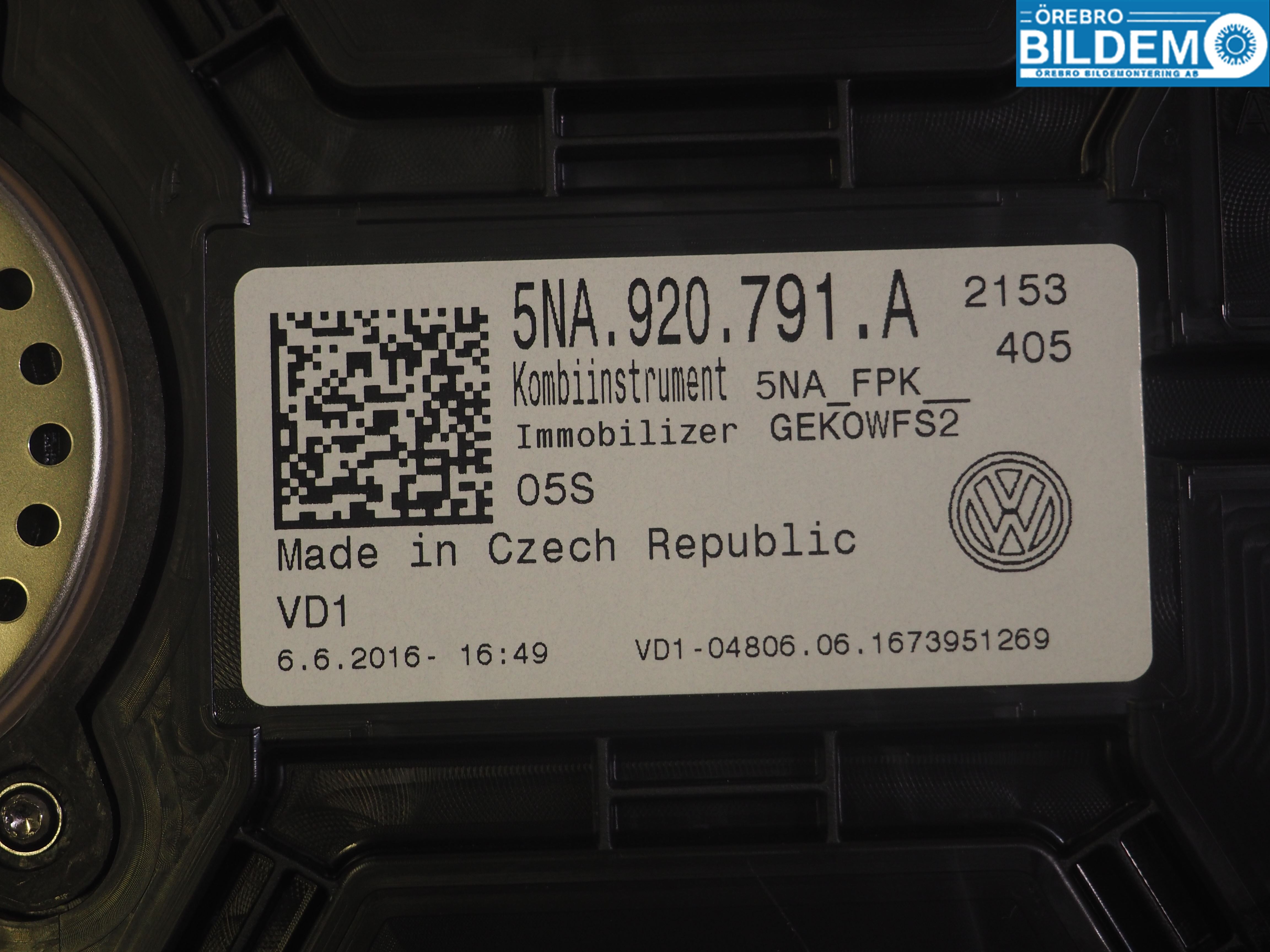 Volkswagen VW TIGUAN 16-24 Instrument Komb
