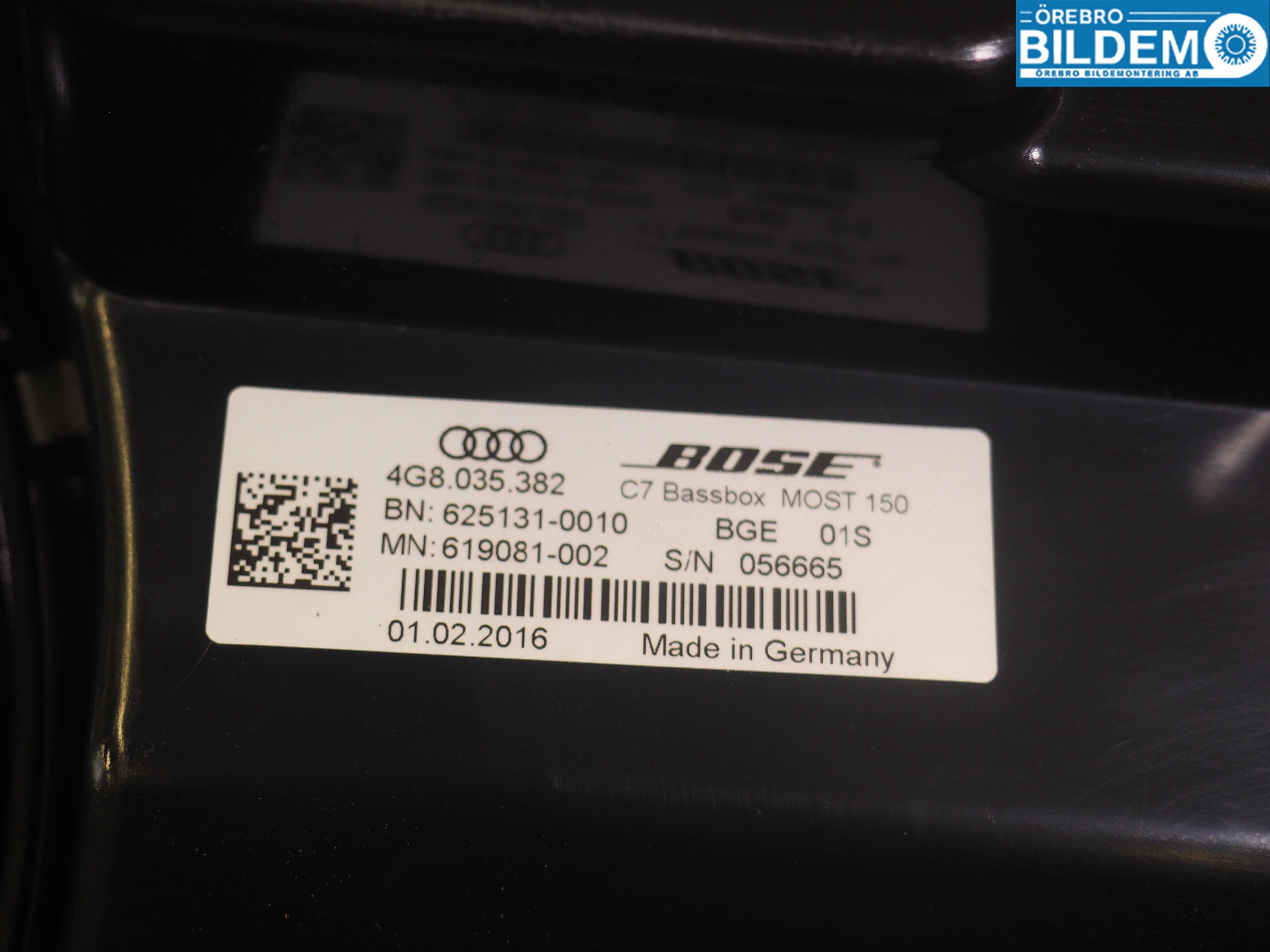 Audi A6/S6 4G 11-18 Högtalare