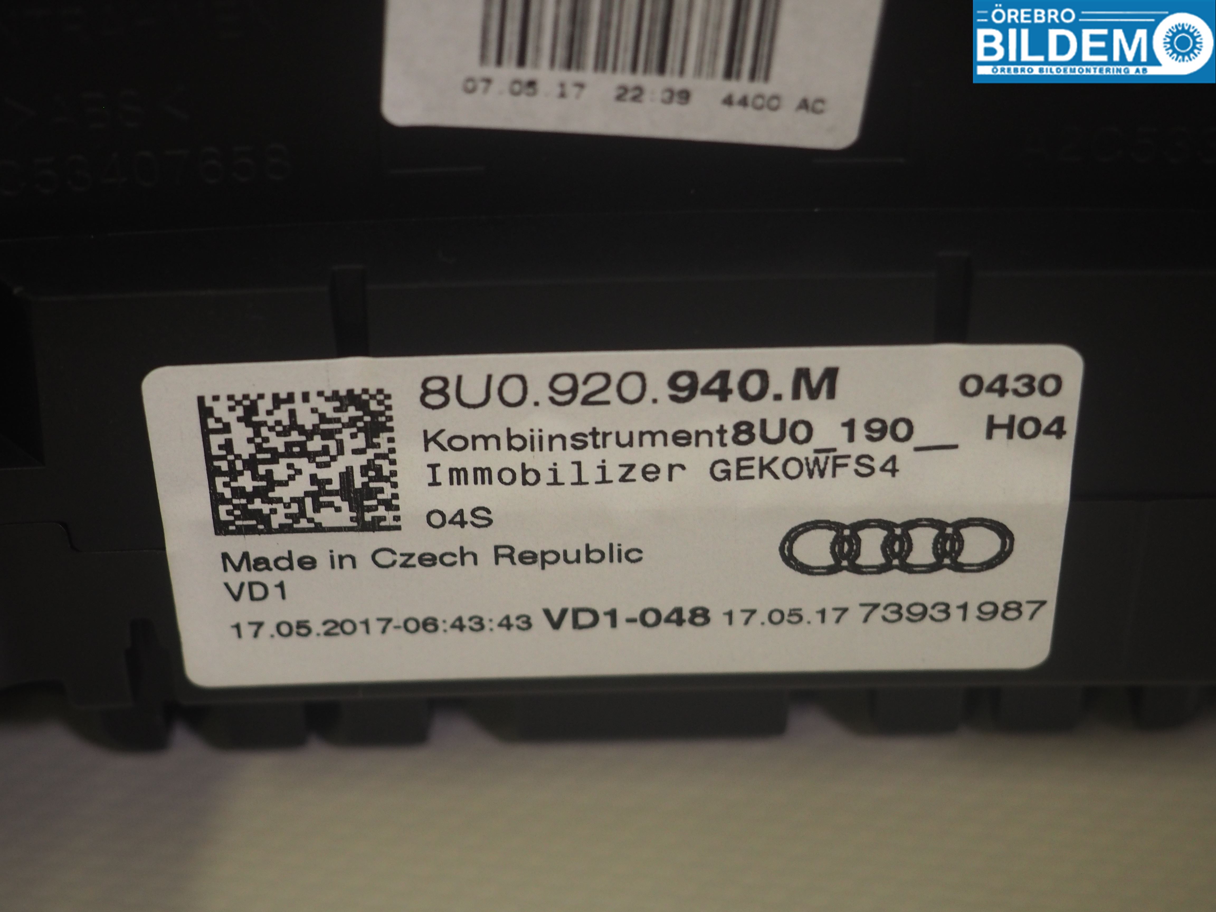 Audi Q3 8U 12-18 Instrument Komb