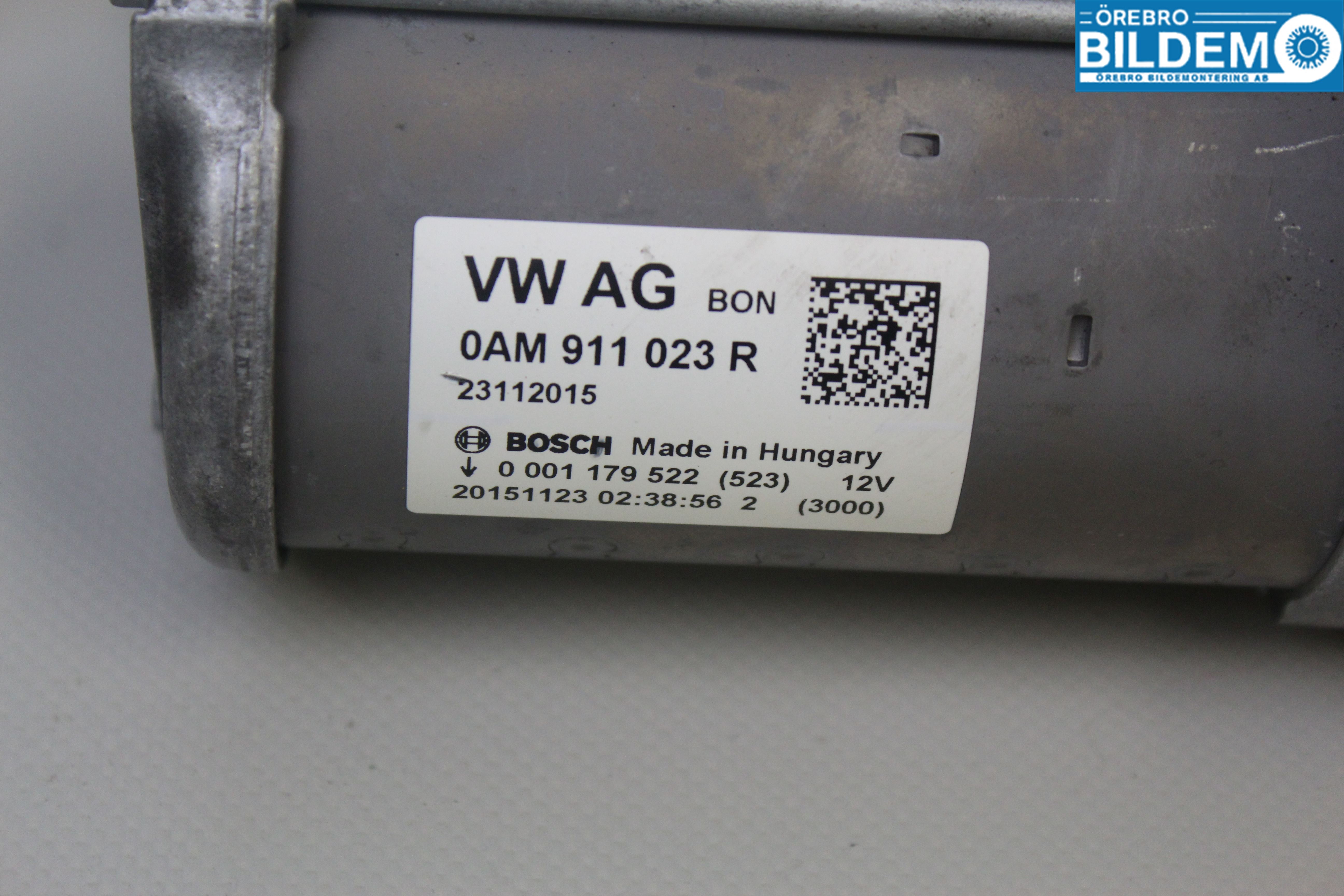 Volkswagen VW GOLF SPORTSVAN 15-20 Startmotor