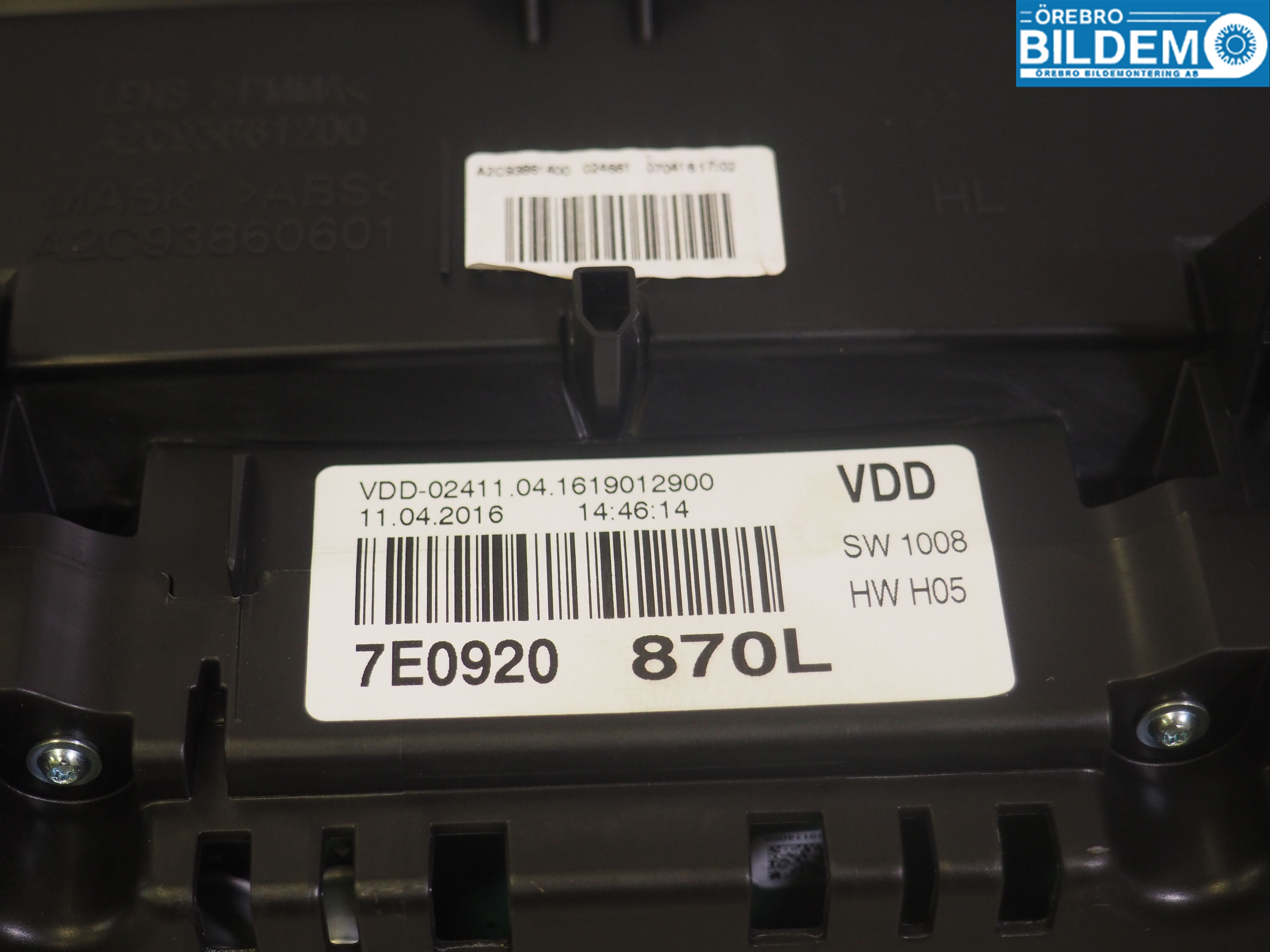 Volkswagen VW TRANSP/CARAVELLE (T6) 16-22 Instrument Komb