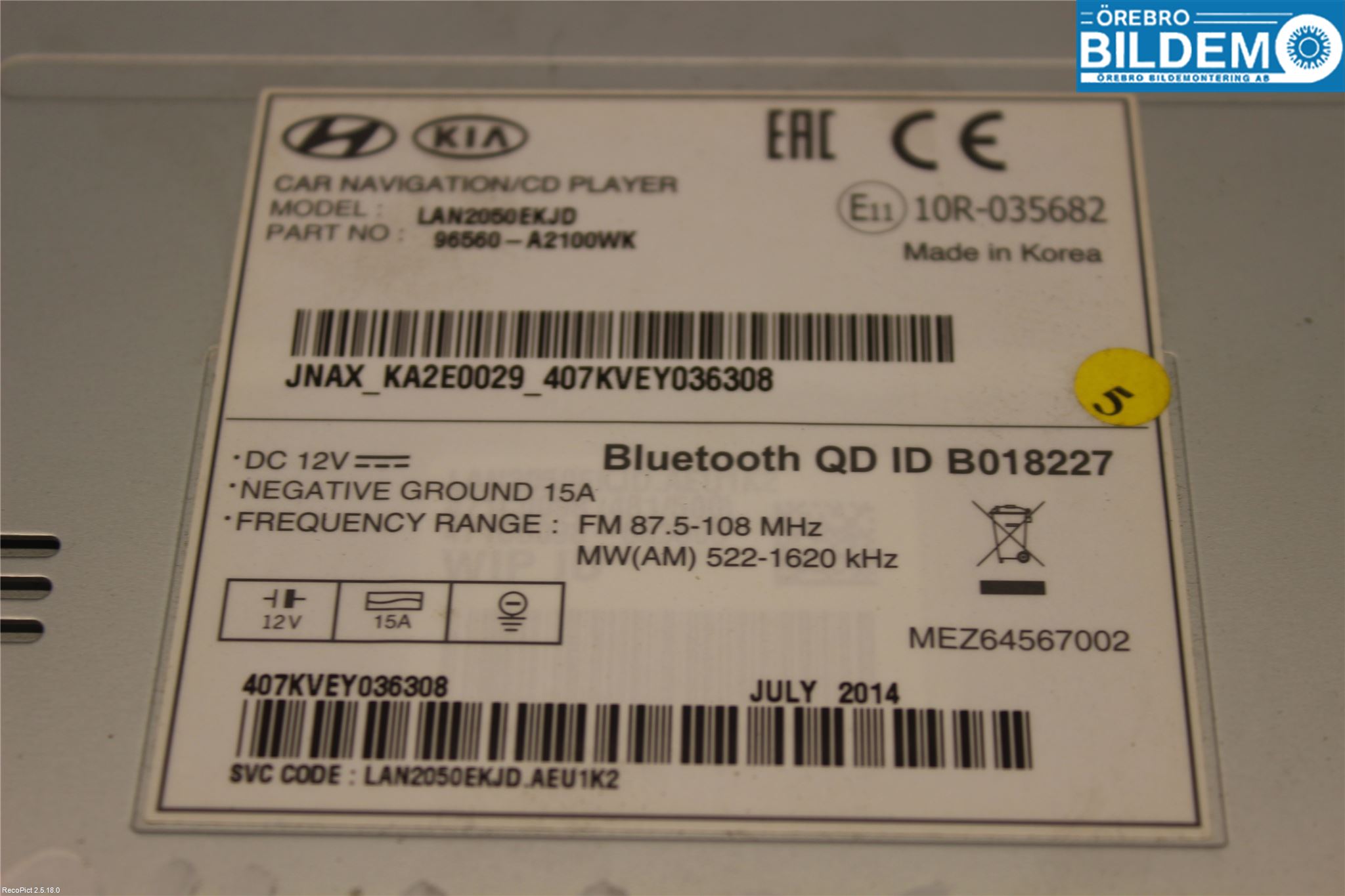 Kia CEED 12-18 Gps Navigator