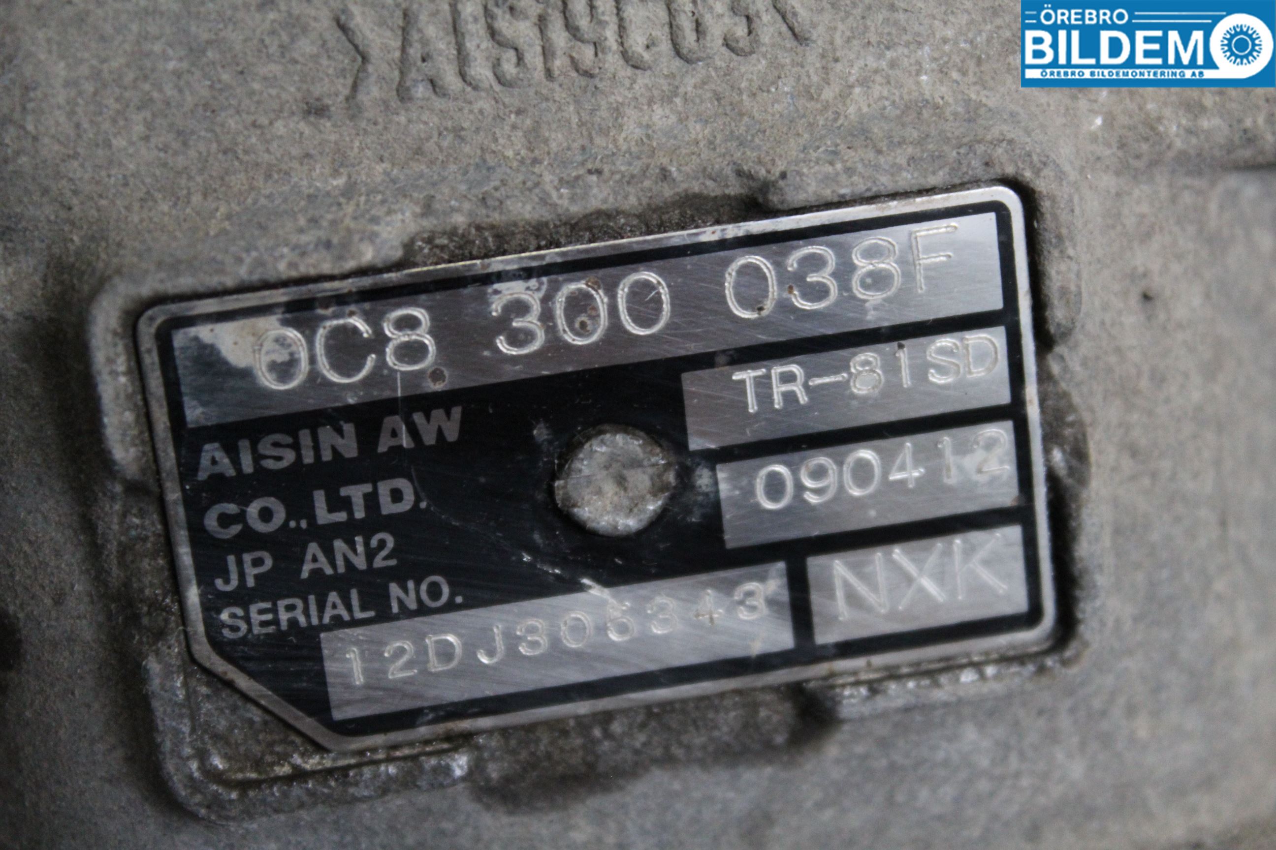 Volkswagen VW TOUAREG 7P 11-18 Växellåda Automat