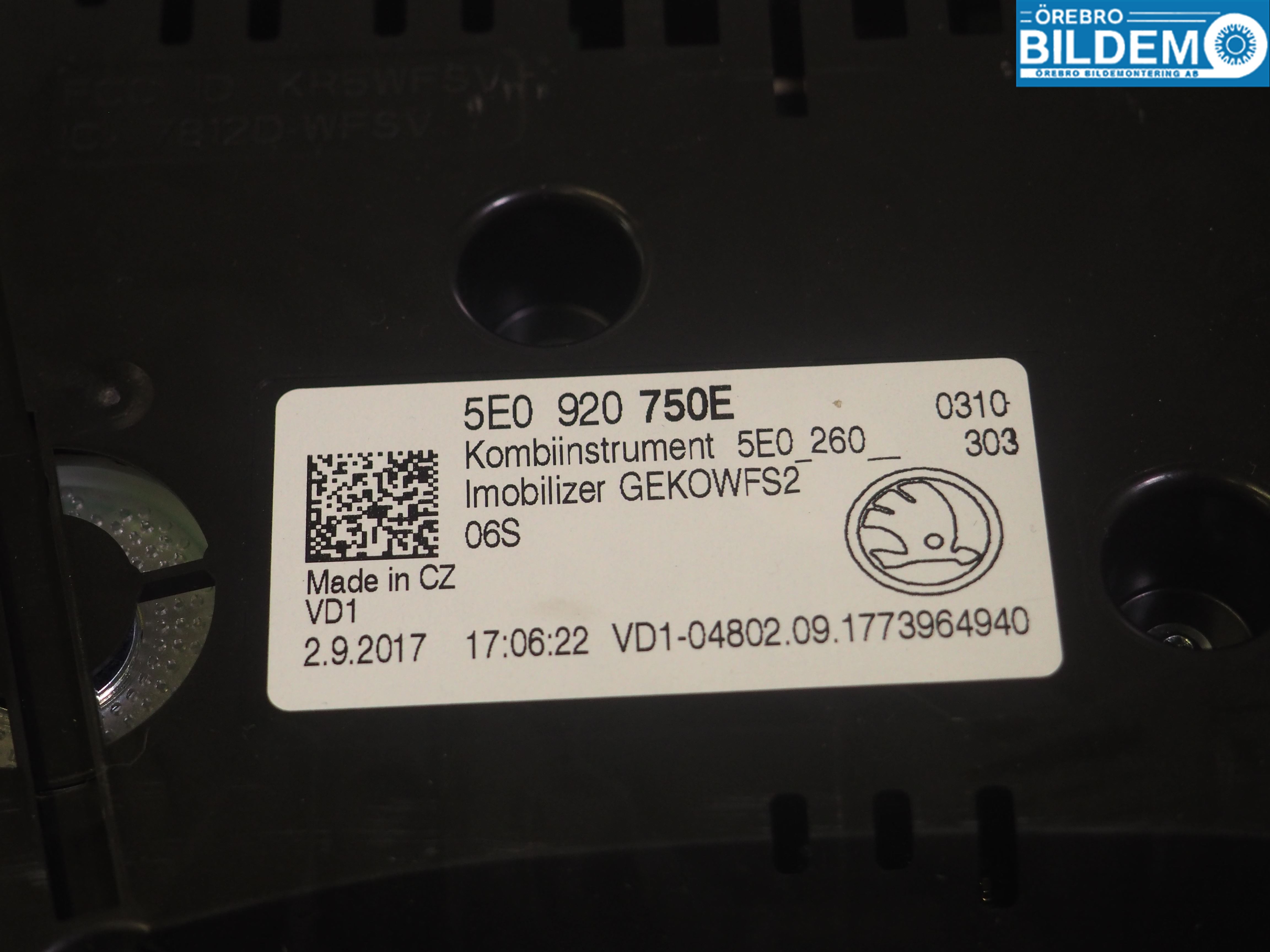 Skoda OCTAVIA (5E) 13-20 Instrument Komb