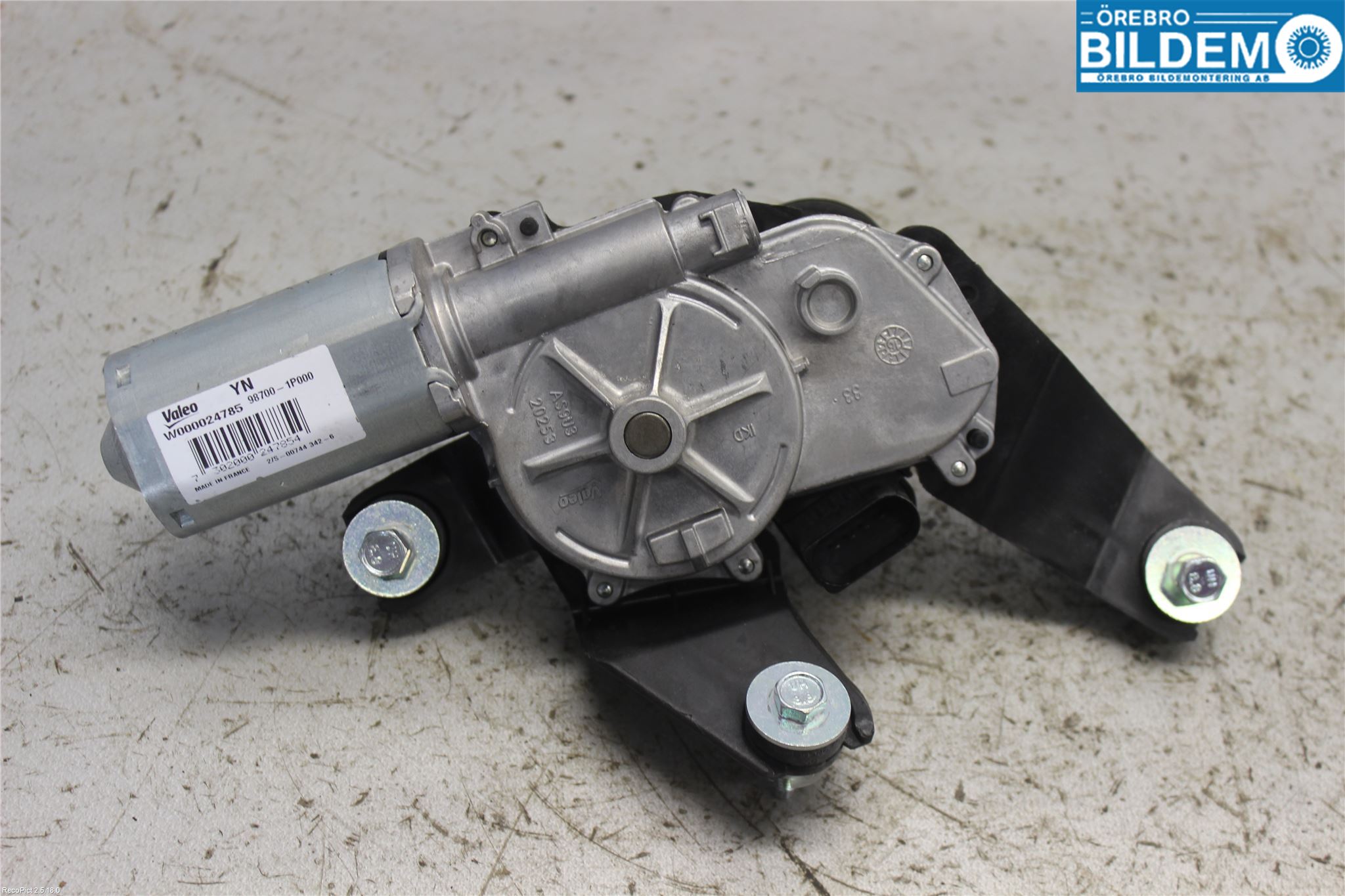 Kia VENGA 10-19 Torkarmotor Baklucka