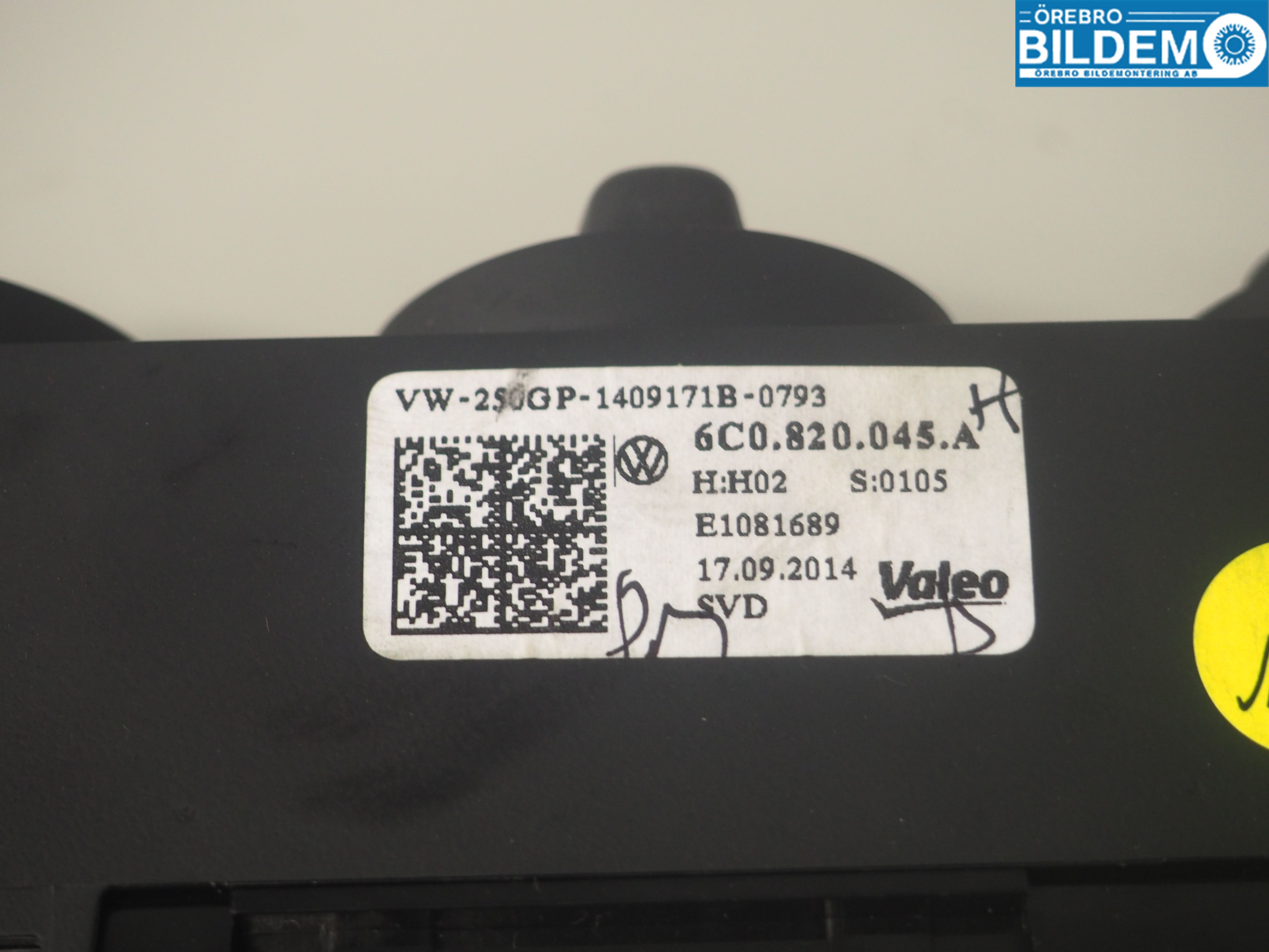 Volkswagen VW POLO 10-17 Ac Styrenhet Ac Manöveren