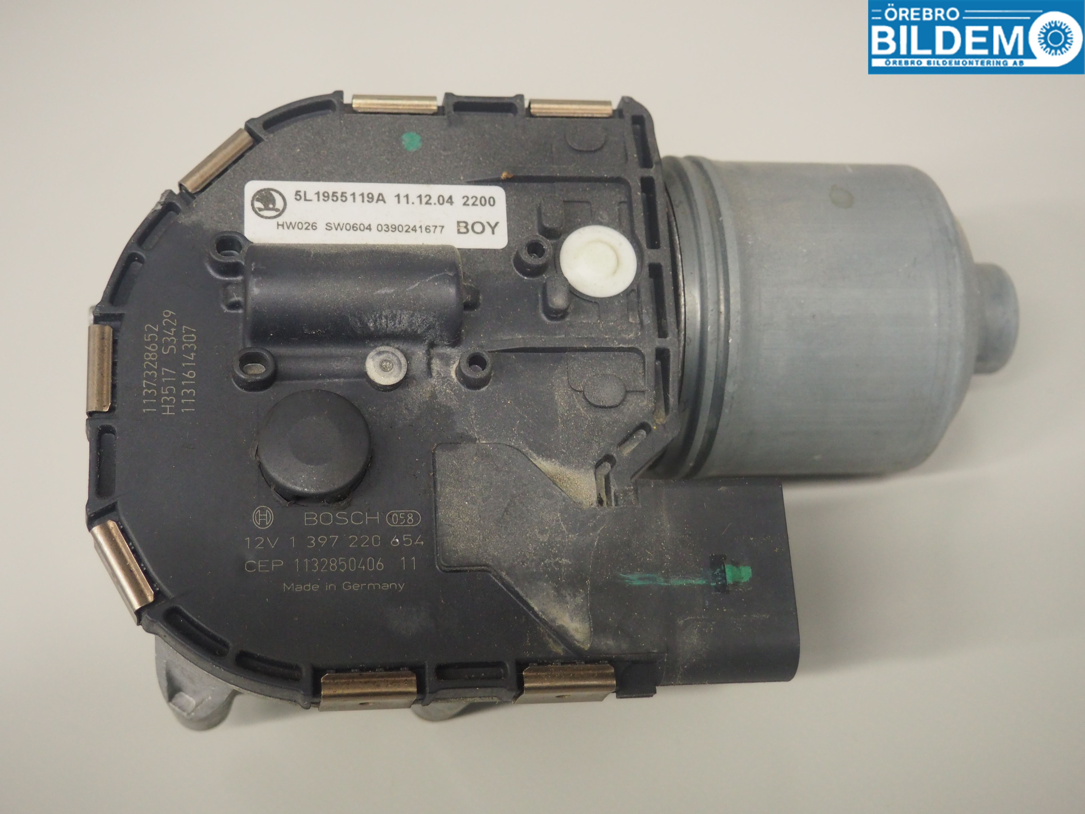 Skoda YETI Torkarmotor Vindruta