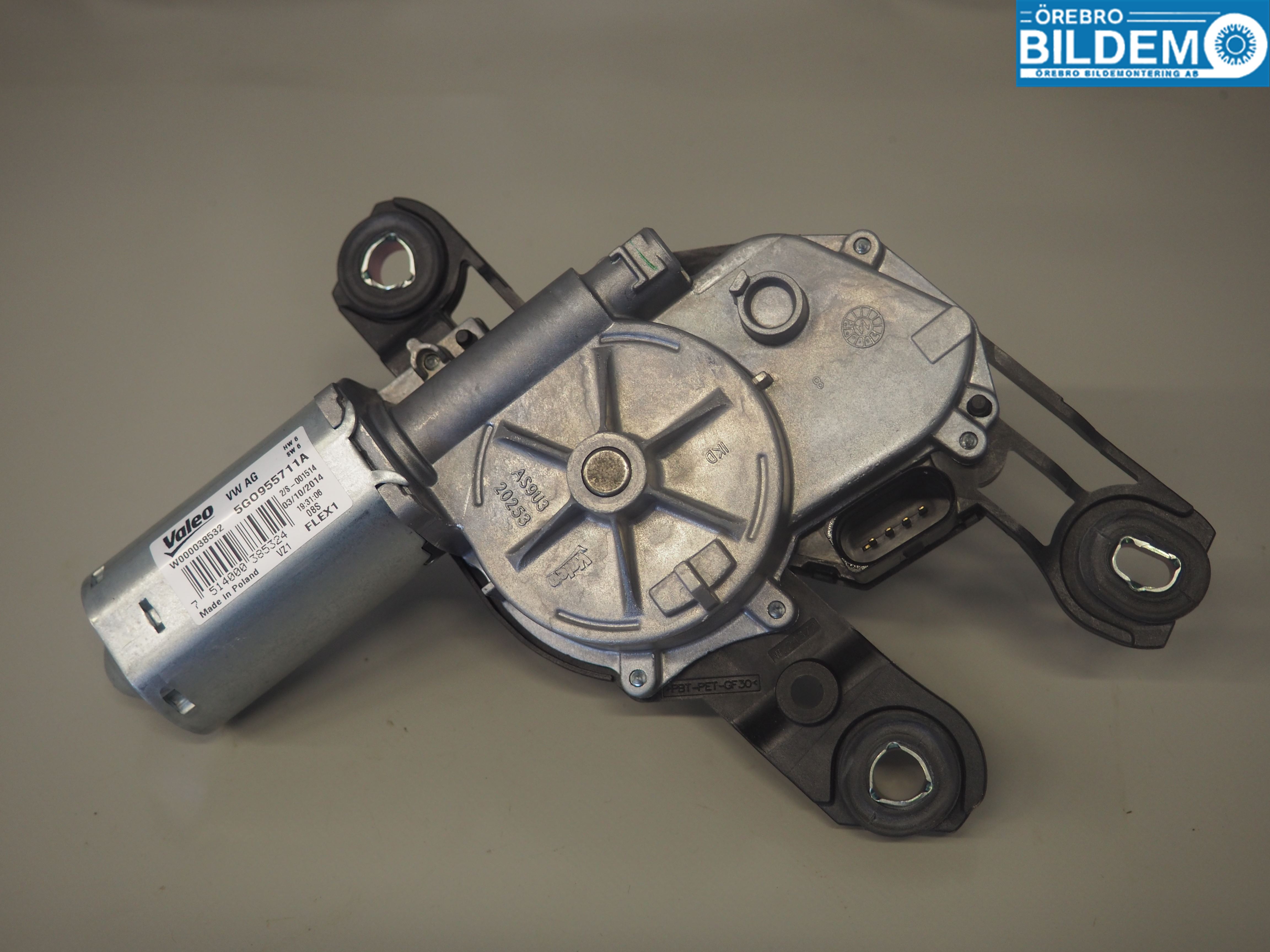 Volkswagen VW GOLF / E-GOLF VII 13-20 Torkarmotor Baklucka