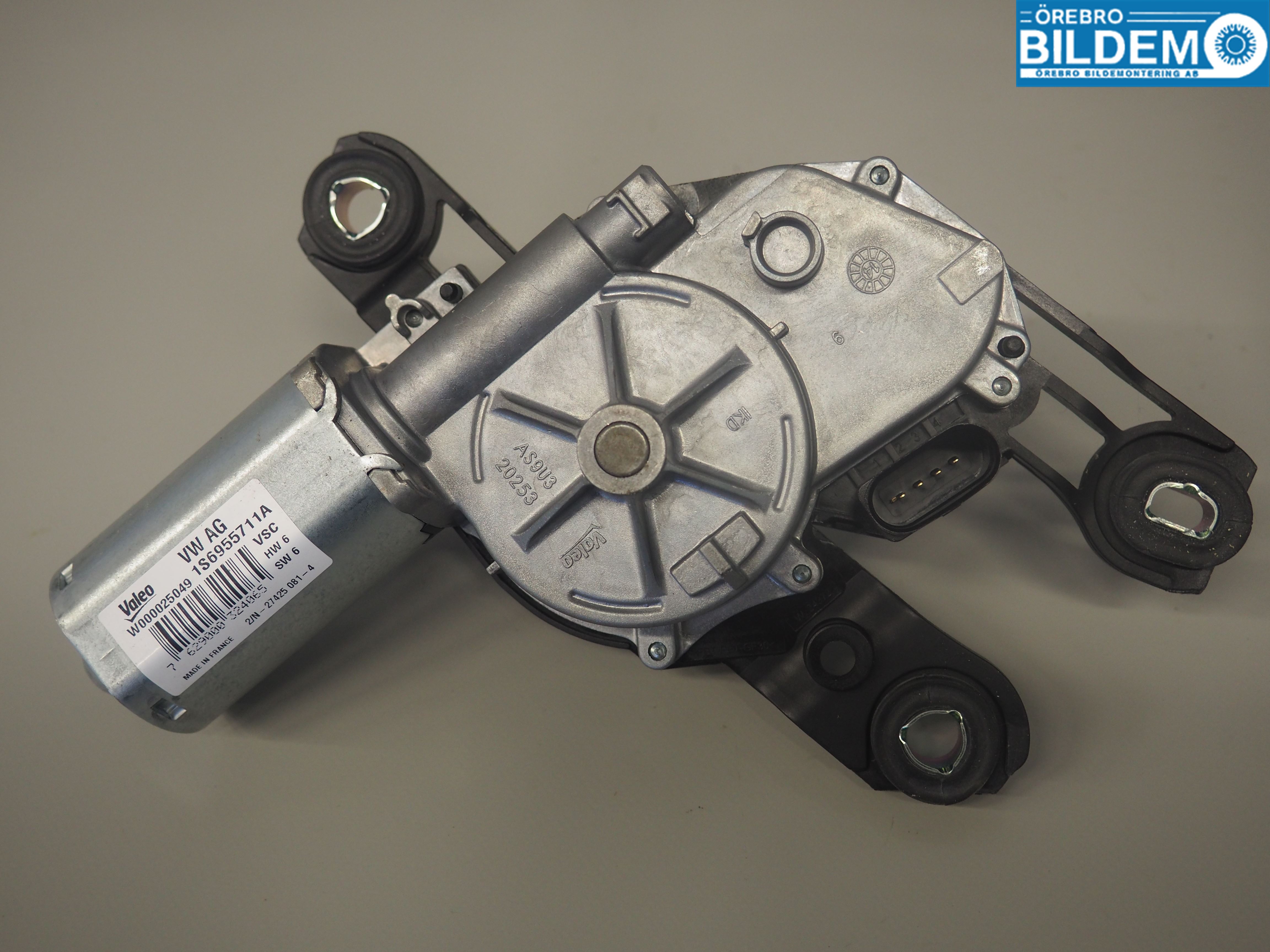 Volkswagen VW UP! / E-UP! Torkarmotor Baklucka