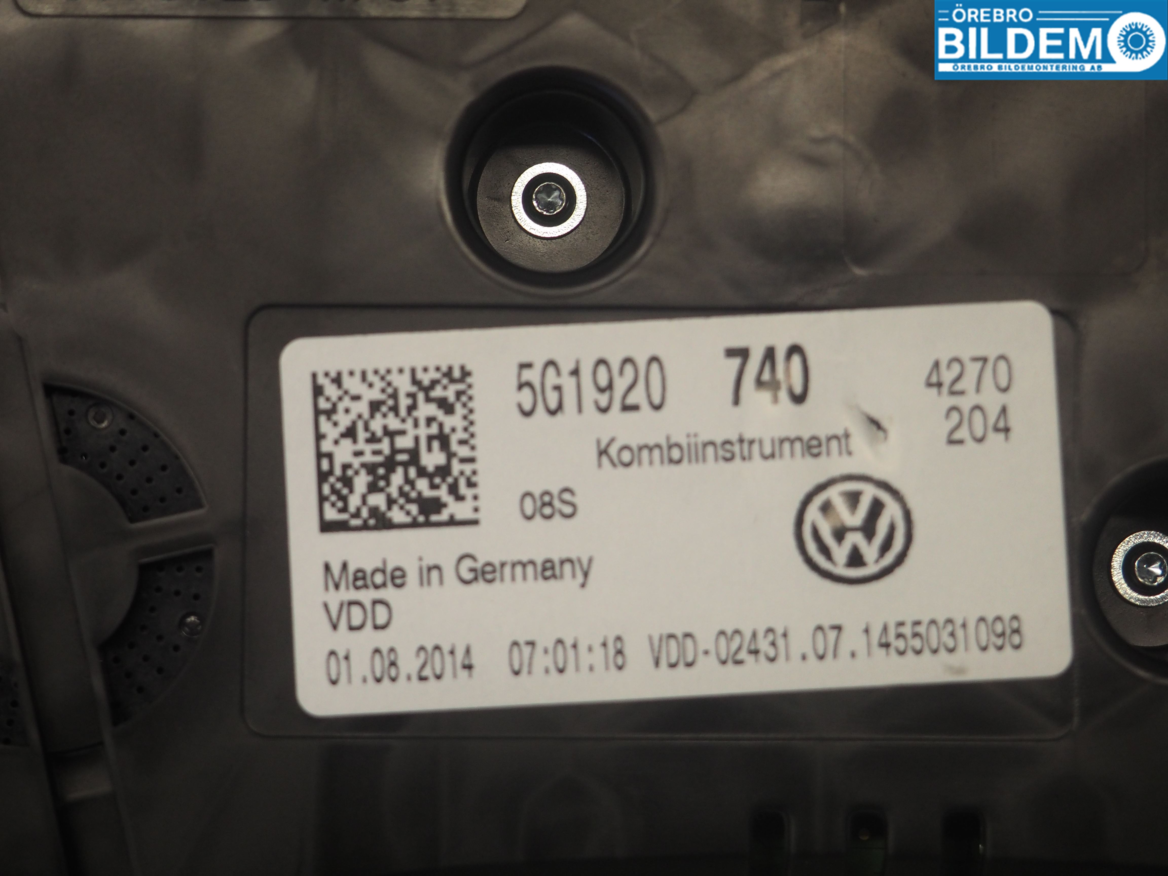 Volkswagen VW GOLF / E-GOLF VII 13-20 Instrument Komb