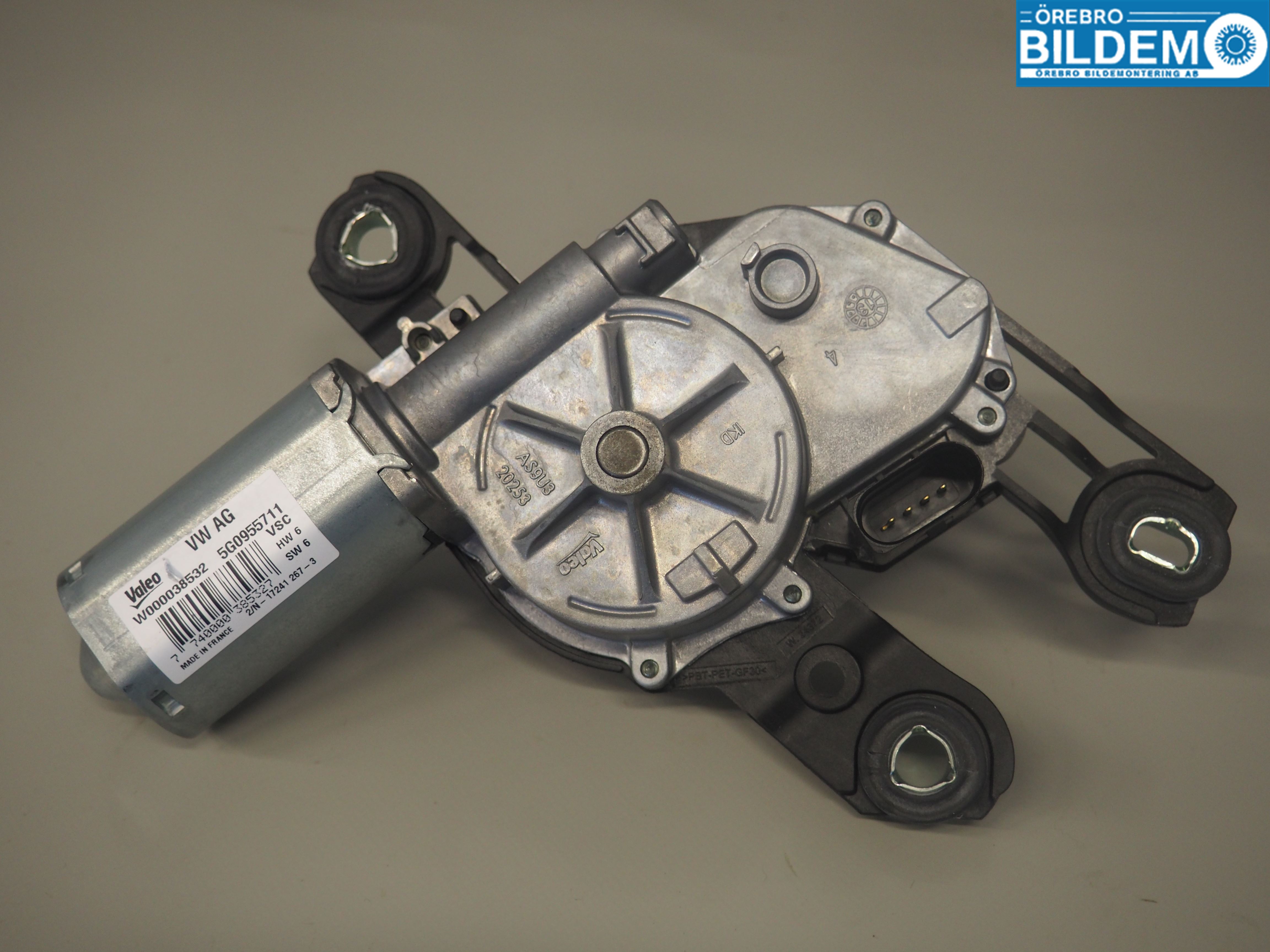 Volkswagen VW GOLF / E-GOLF VII 13-20 Torkarmotor Baklucka