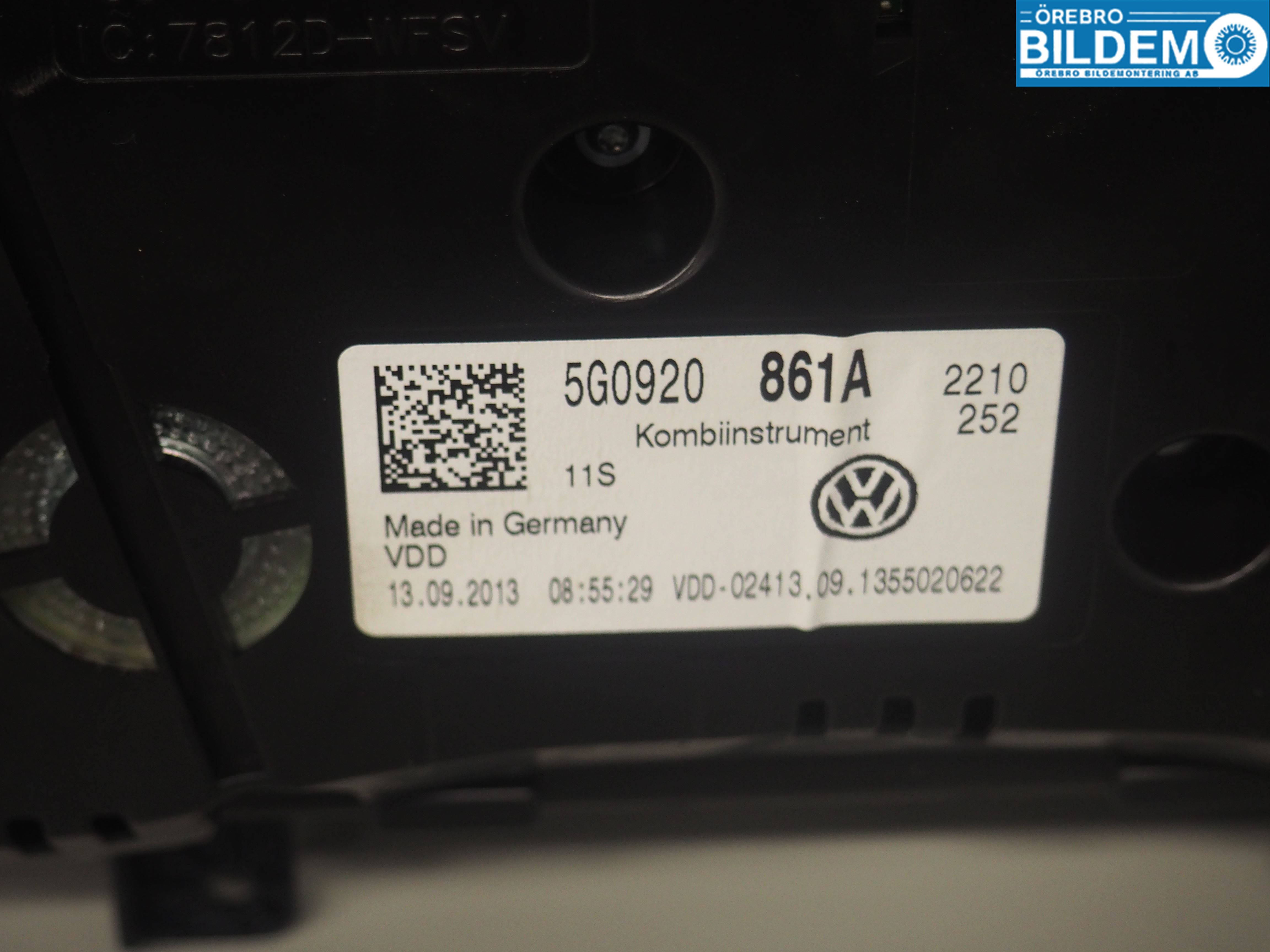 Volkswagen VW GOLF / E-GOLF VII 13-20 Instrument Komb