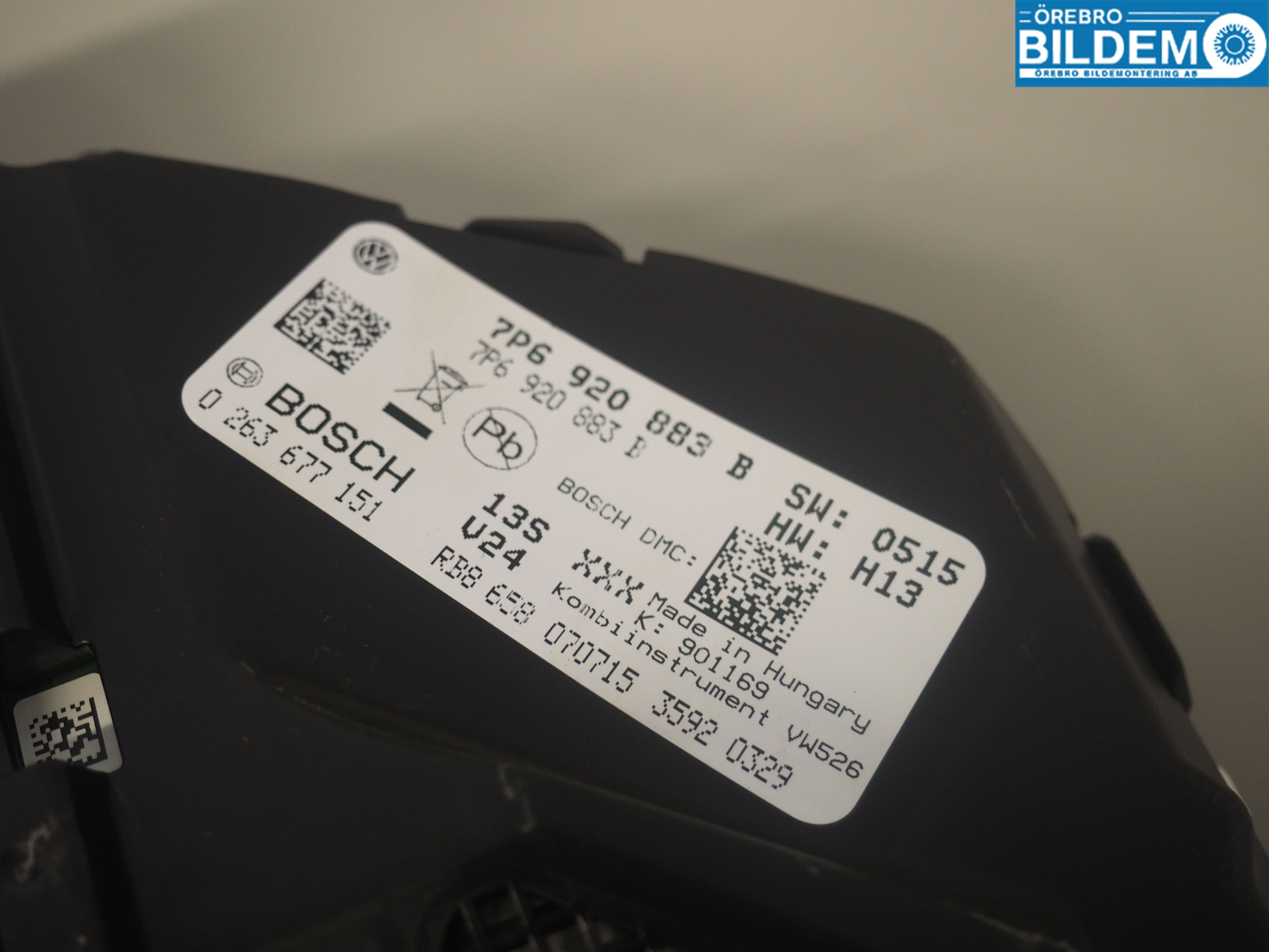 Volkswagen VW TOUAREG 7P 11-18 Instrument Komb