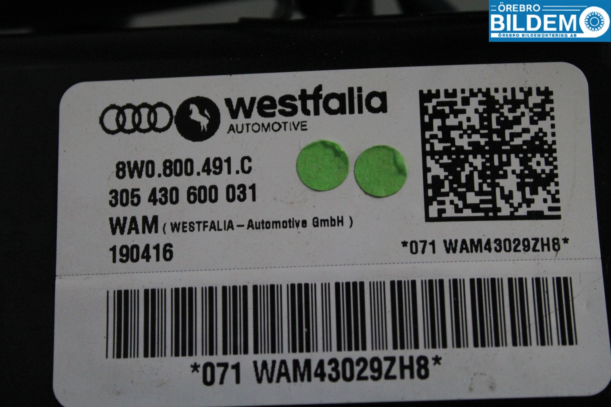 Audi A4/S4 B9 16-19 Dragkrok