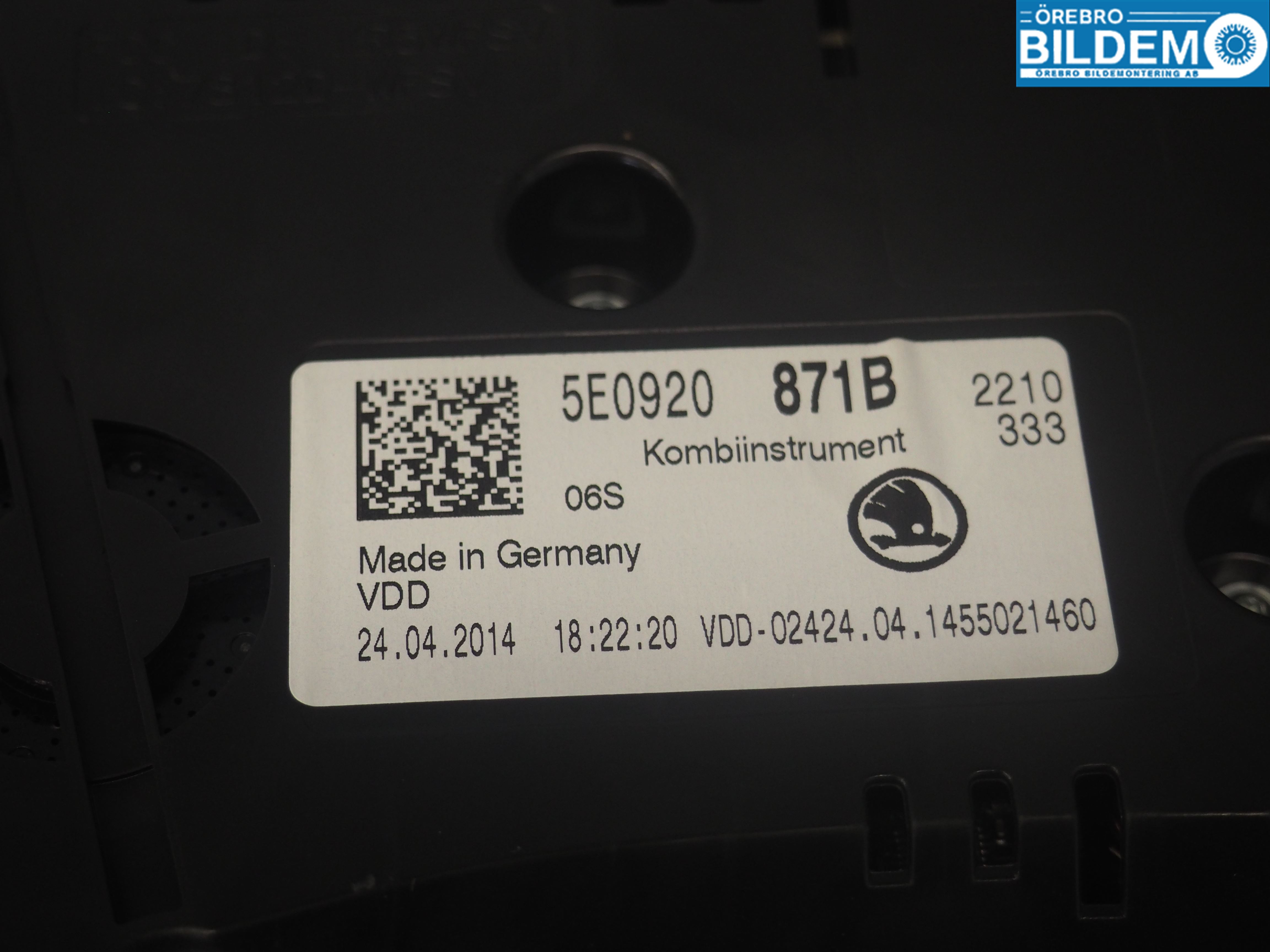 Skoda OCTAVIA (5E) 13-20 Instrument Komb