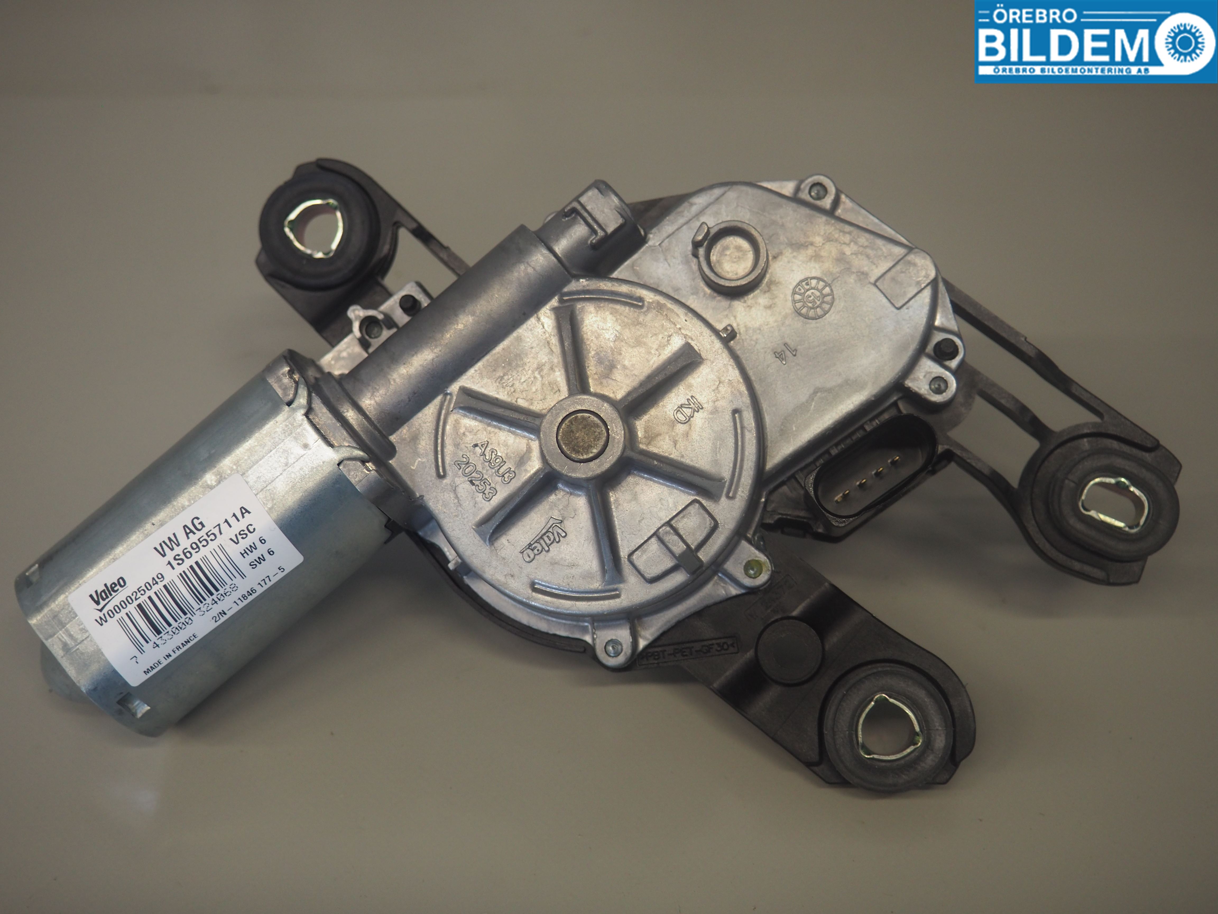 Volkswagen VW UP! / E-UP! Torkarmotor Baklucka